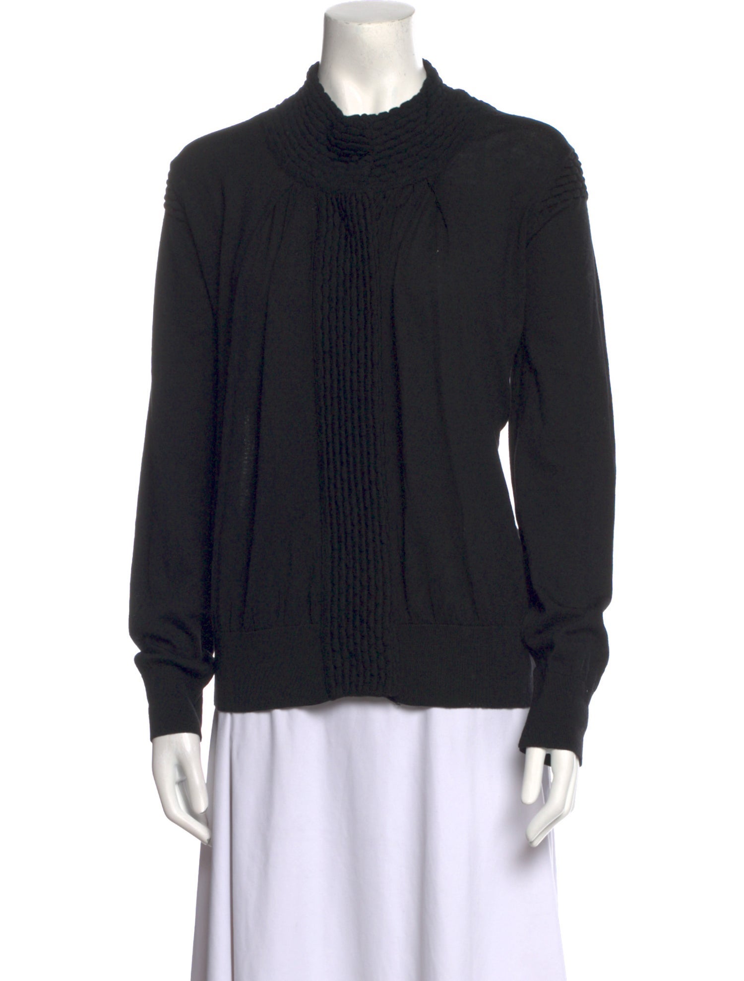 Lavable Wool Mock Neck Sweater