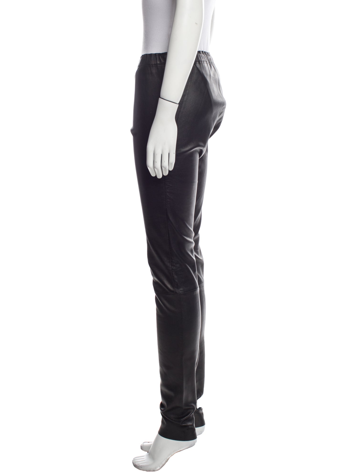 Lamberto Losani Leather Skinny Leg Pants