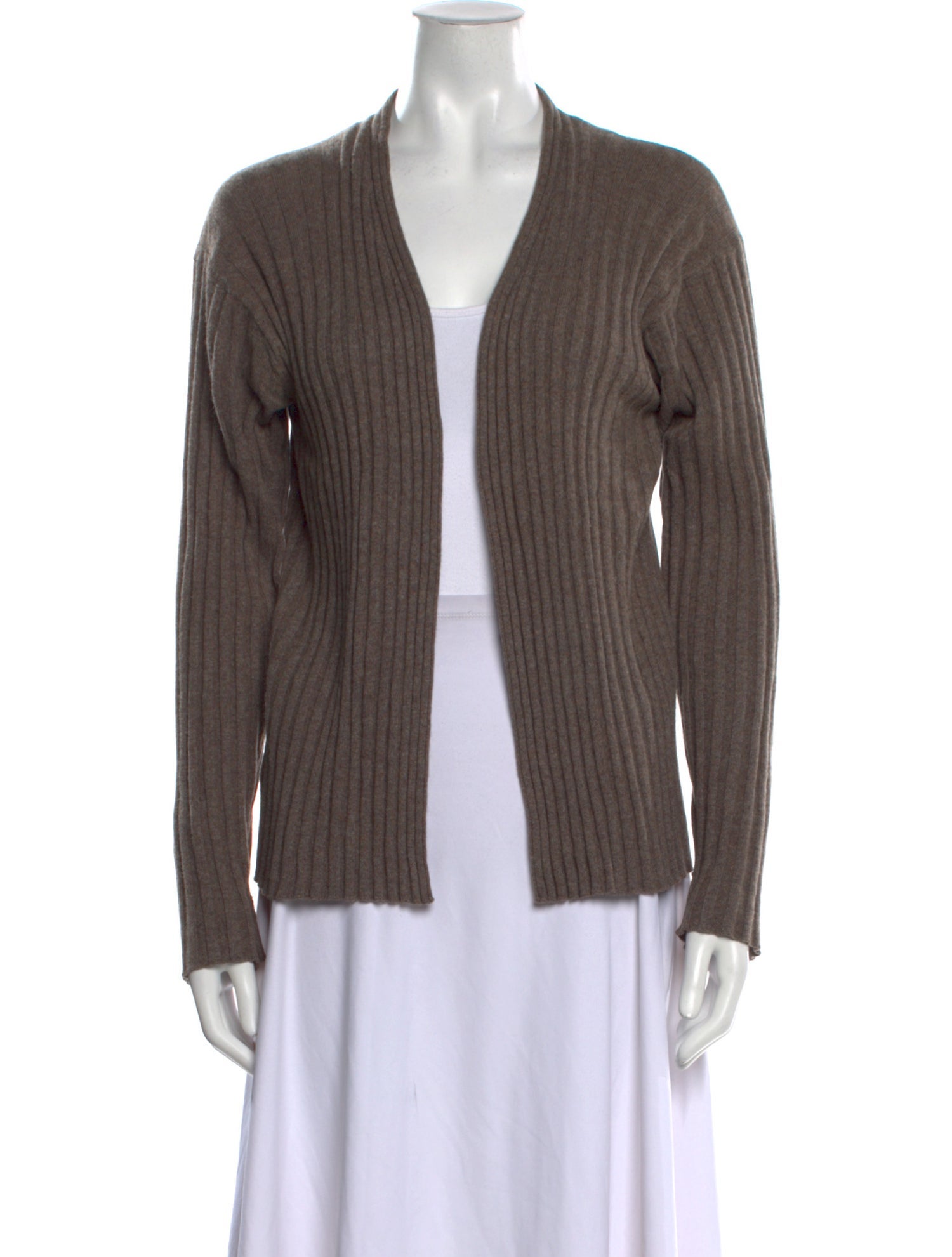 Lamberto Losani Cashmere Open Front Sweater