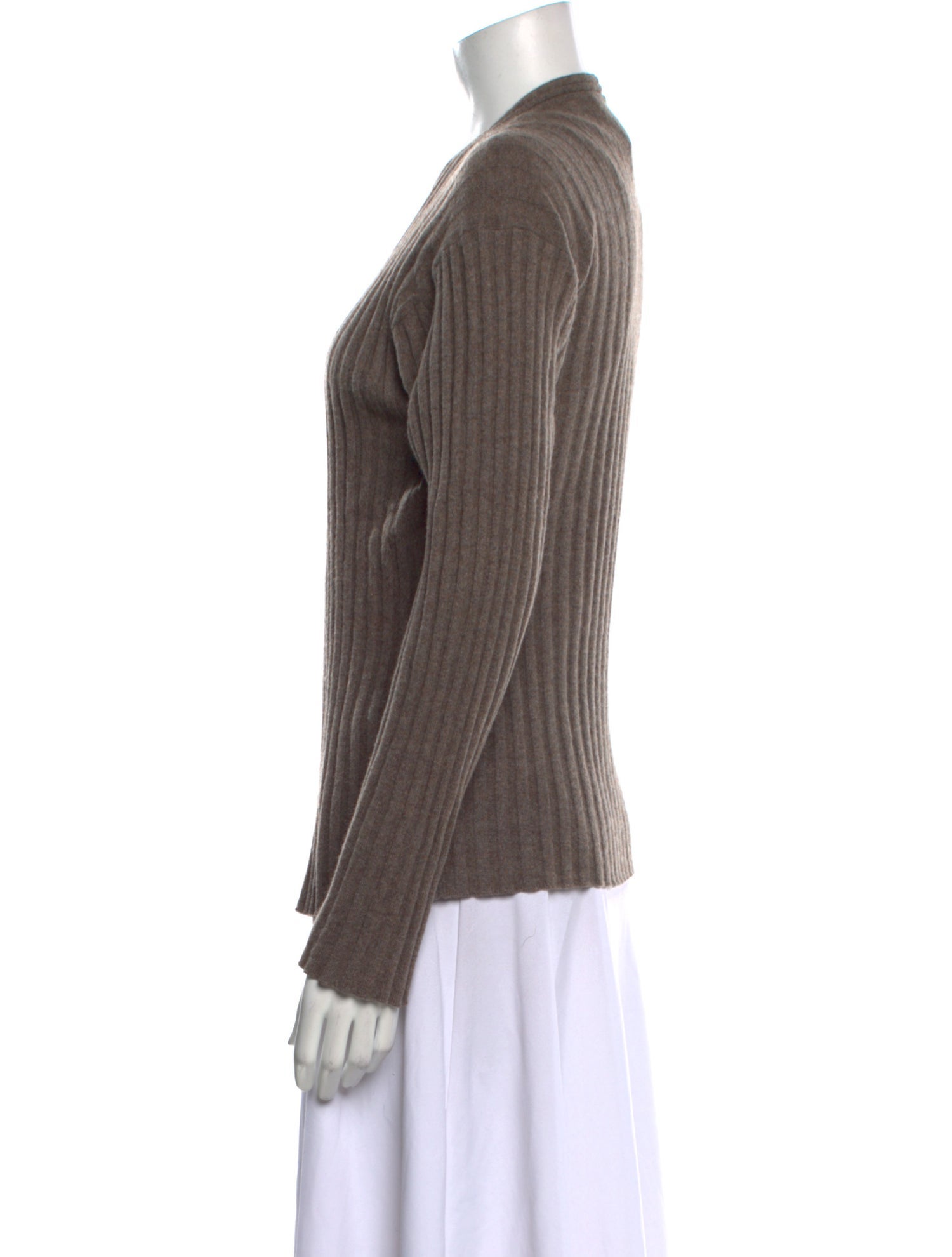 Lamberto Losani Cashmere Open Front Sweater
