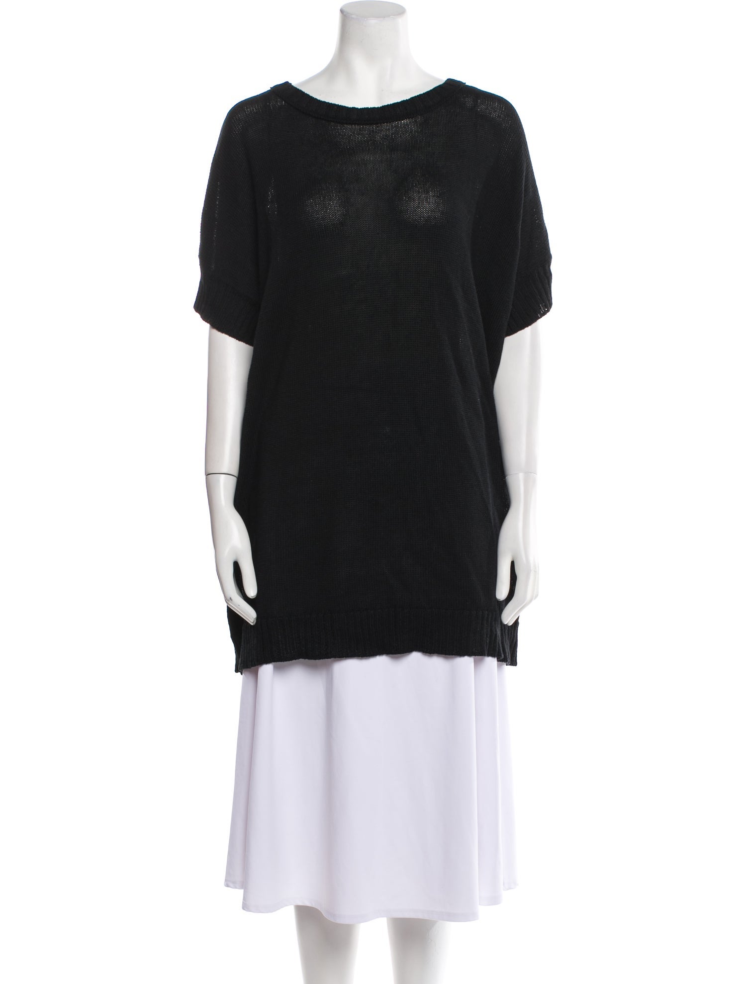 Lamberto Losani Linen Scoop Neck Sweater