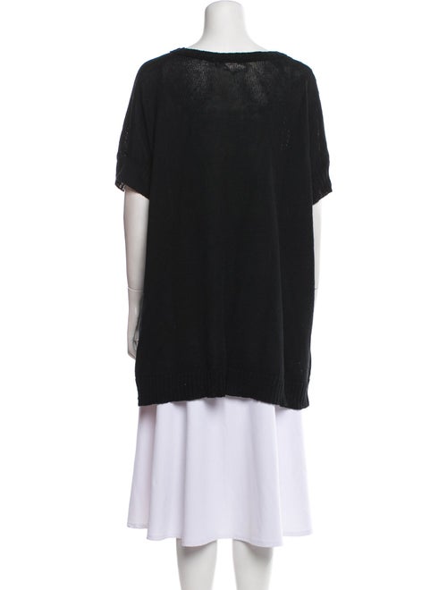 Lamberto Losani Linen Scoop Neck Sweater