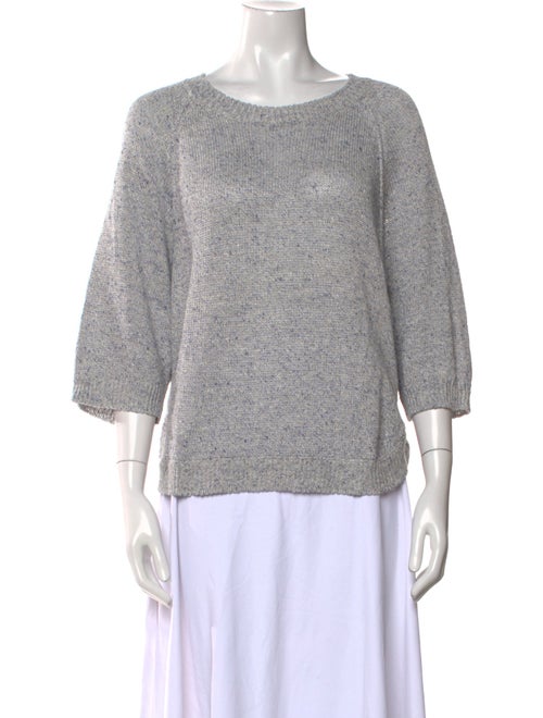 Lamberto Losani Linen Scoop Neck Sweater