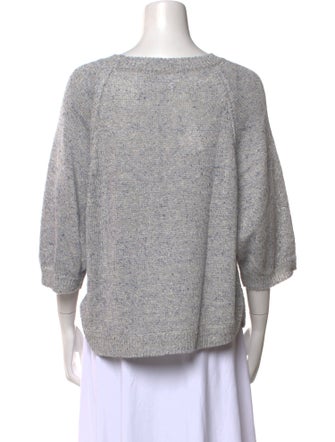 Lamberto Losani Linen Scoop Neck Sweater
