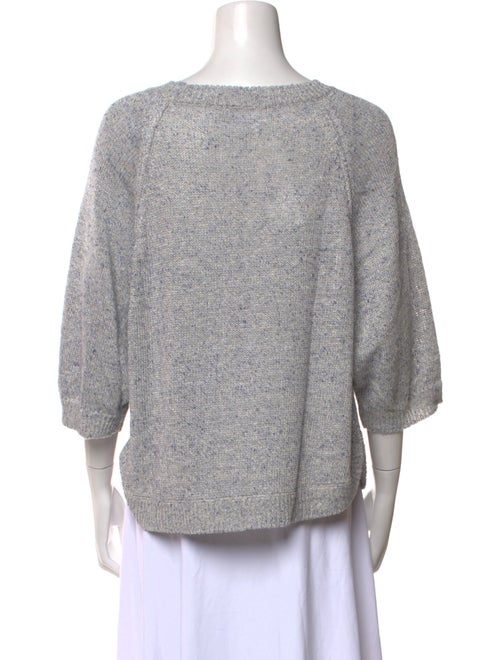 Lamberto Losani Linen Scoop Neck Sweater