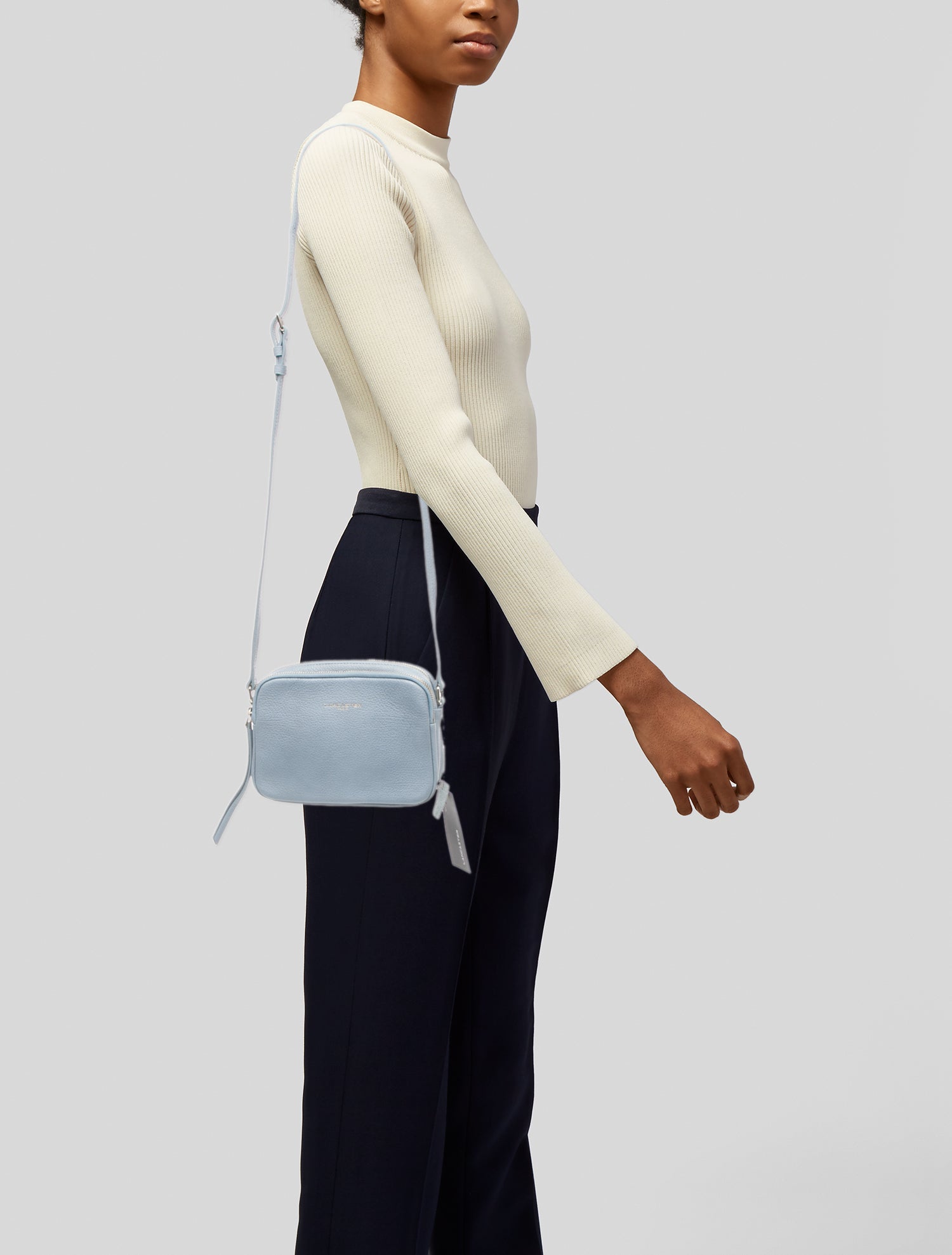 Lancaster Leather Crossbody Bag w/ Tags