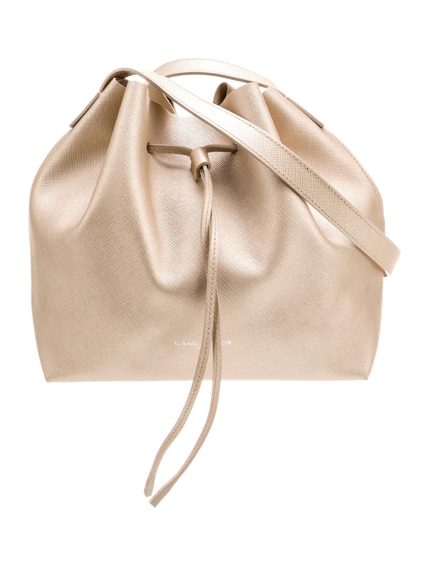 Lancaster Leather Bucket Bag