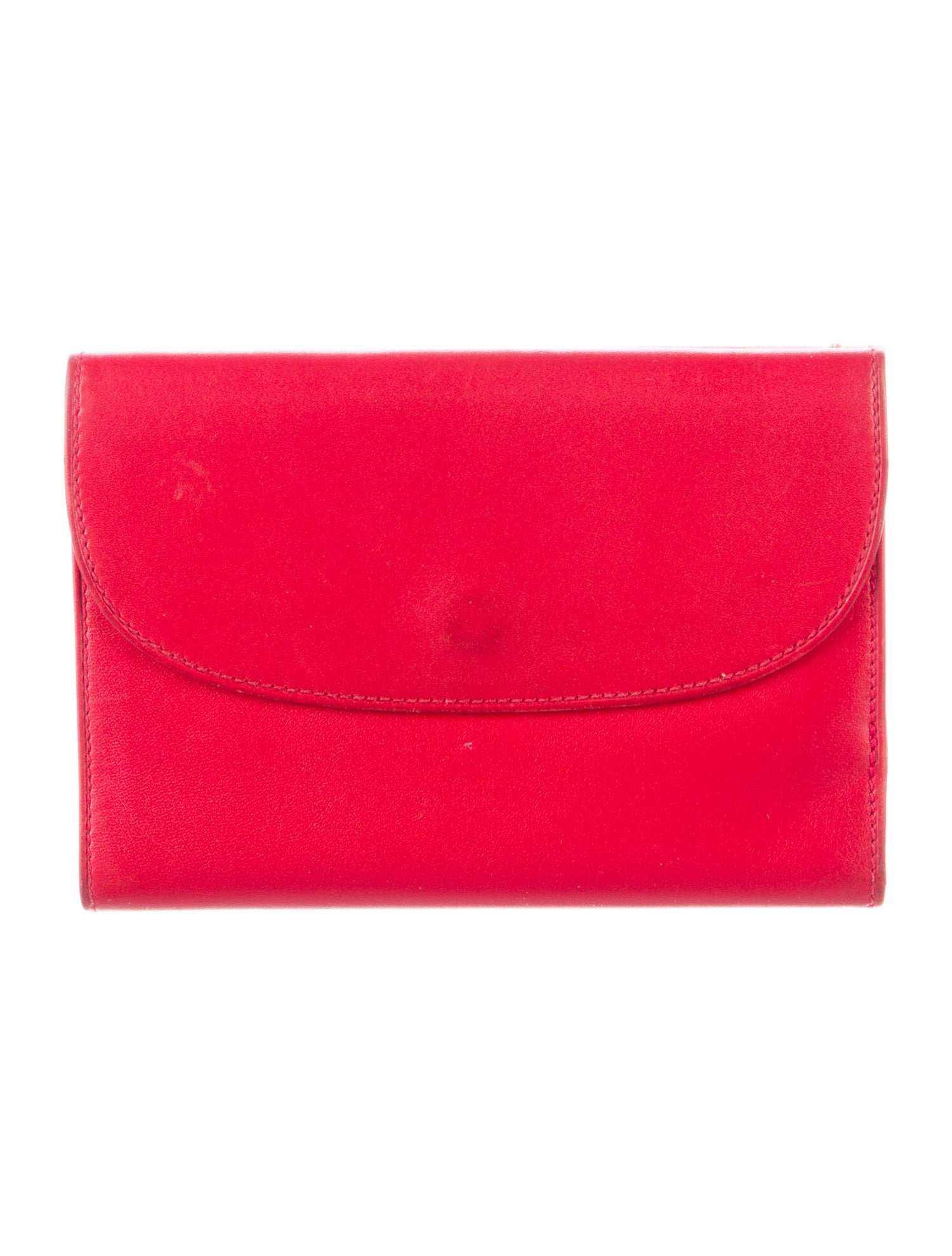 Mark Cross Leather Colorblock Pattern Wallet