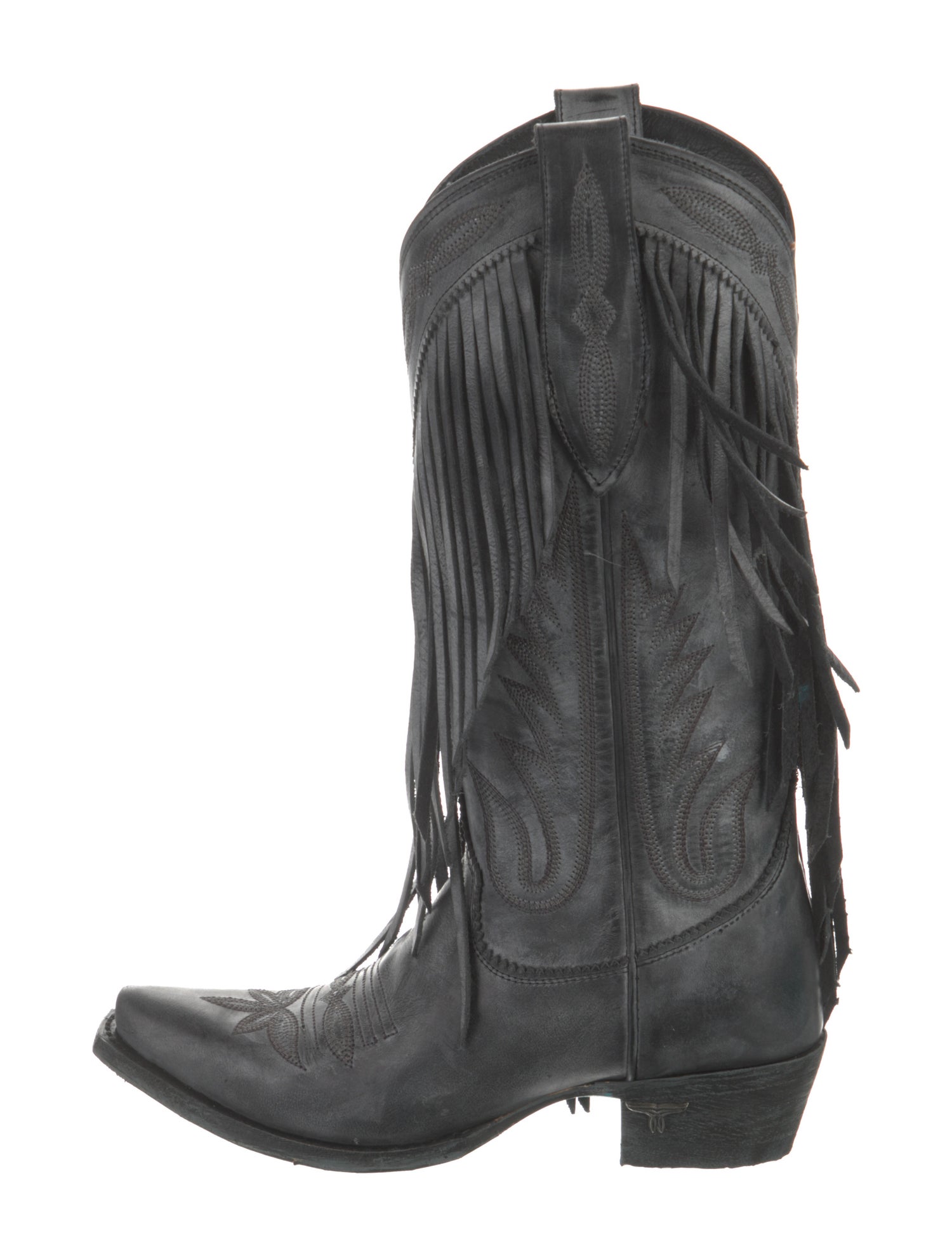 Lane Leather Tassel Accents Western Boots w/ Tags