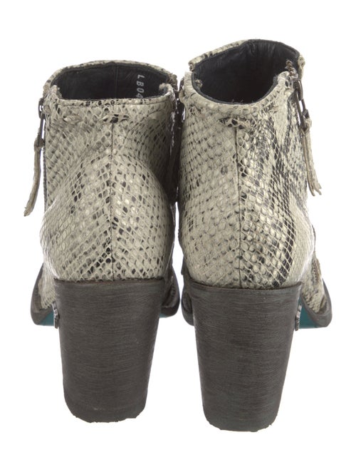 Lane Embossed Leather Animal Print Boots