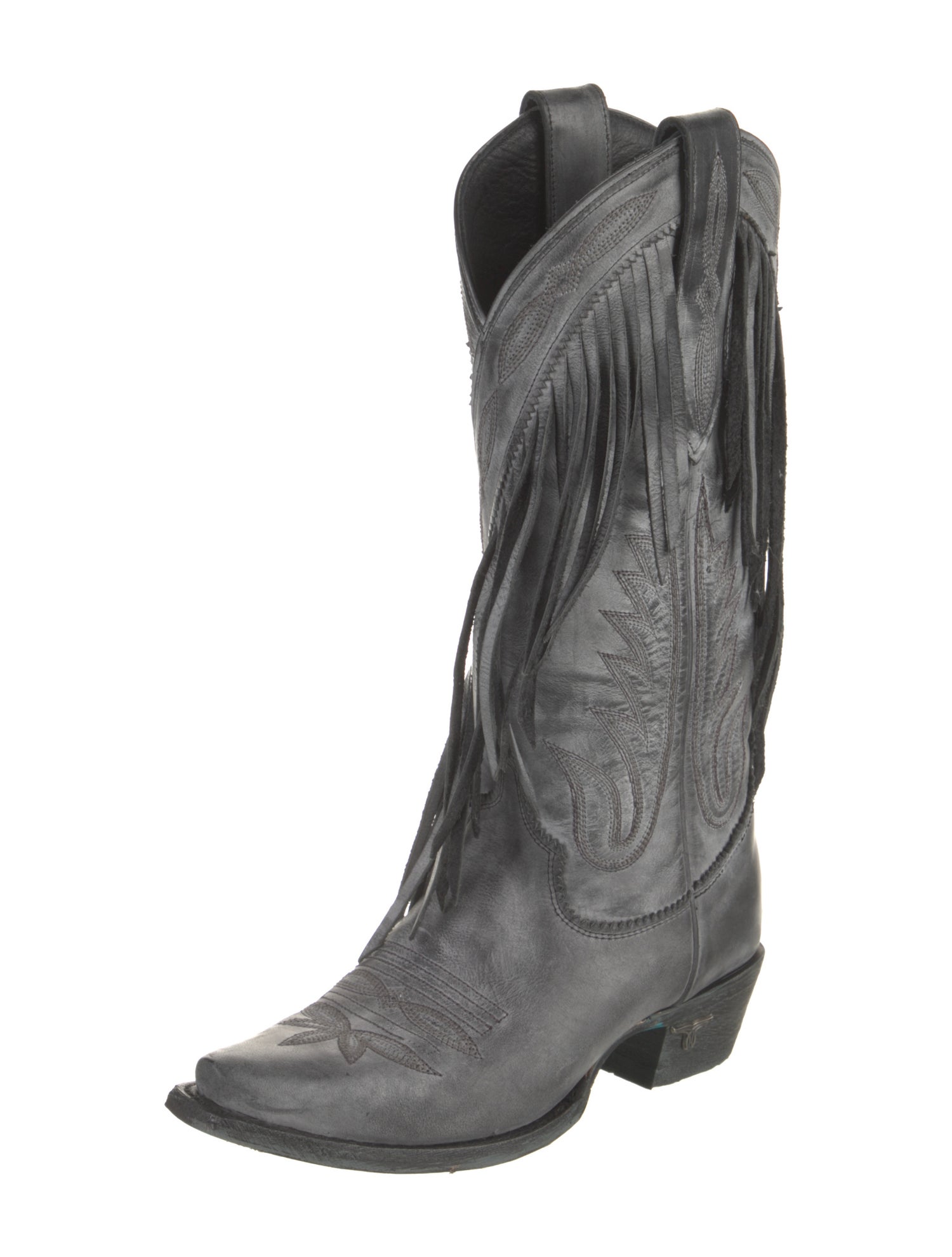 Lane Leather Polka Dot Print Western Boots