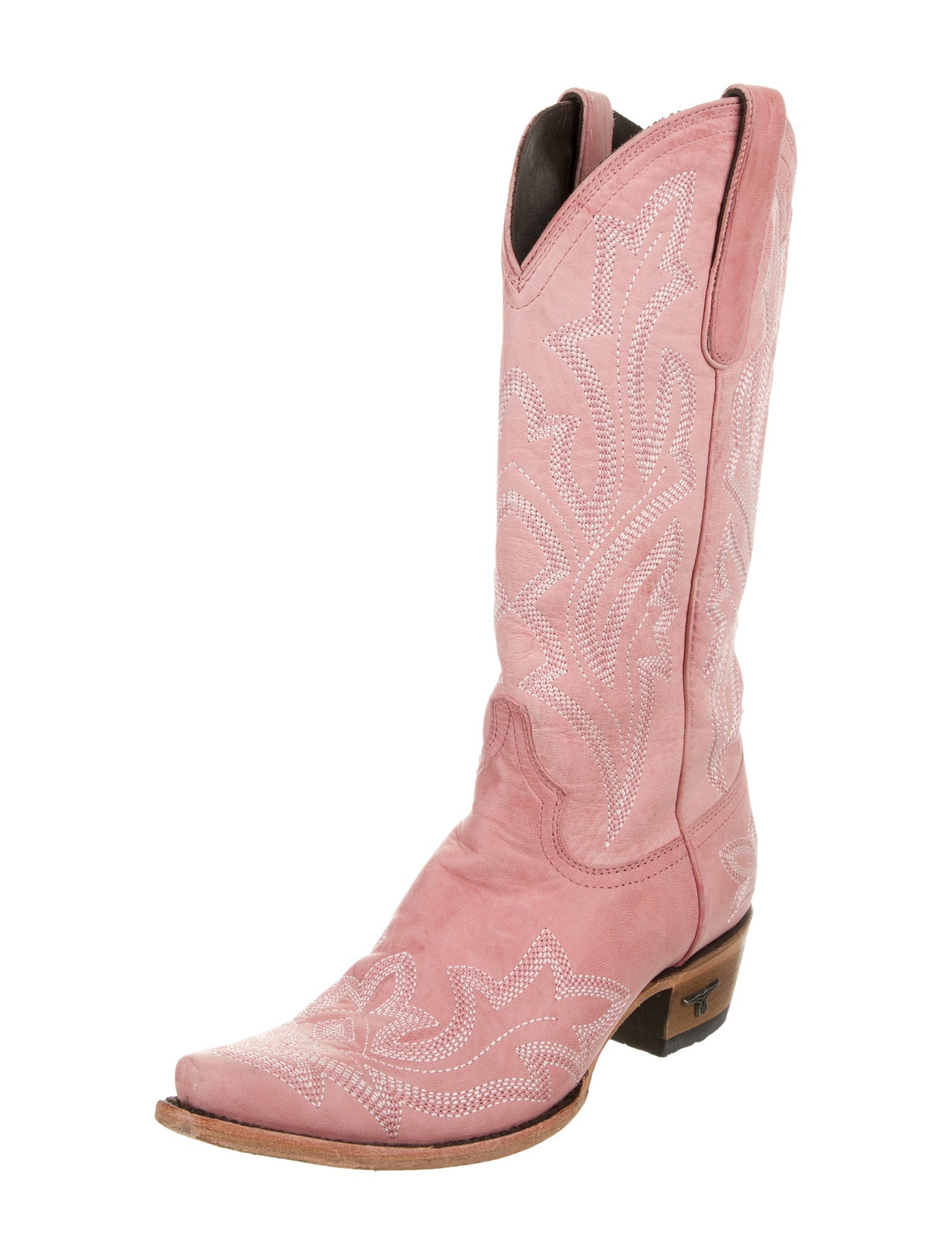 Lane Suede Patterned Western Boots