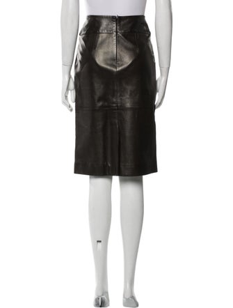 La Prestic Ouiston Leather Wide Leg Pants