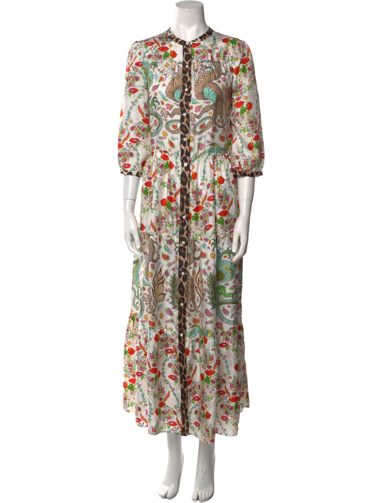 La Prestic Ouiston Silk Long Dress