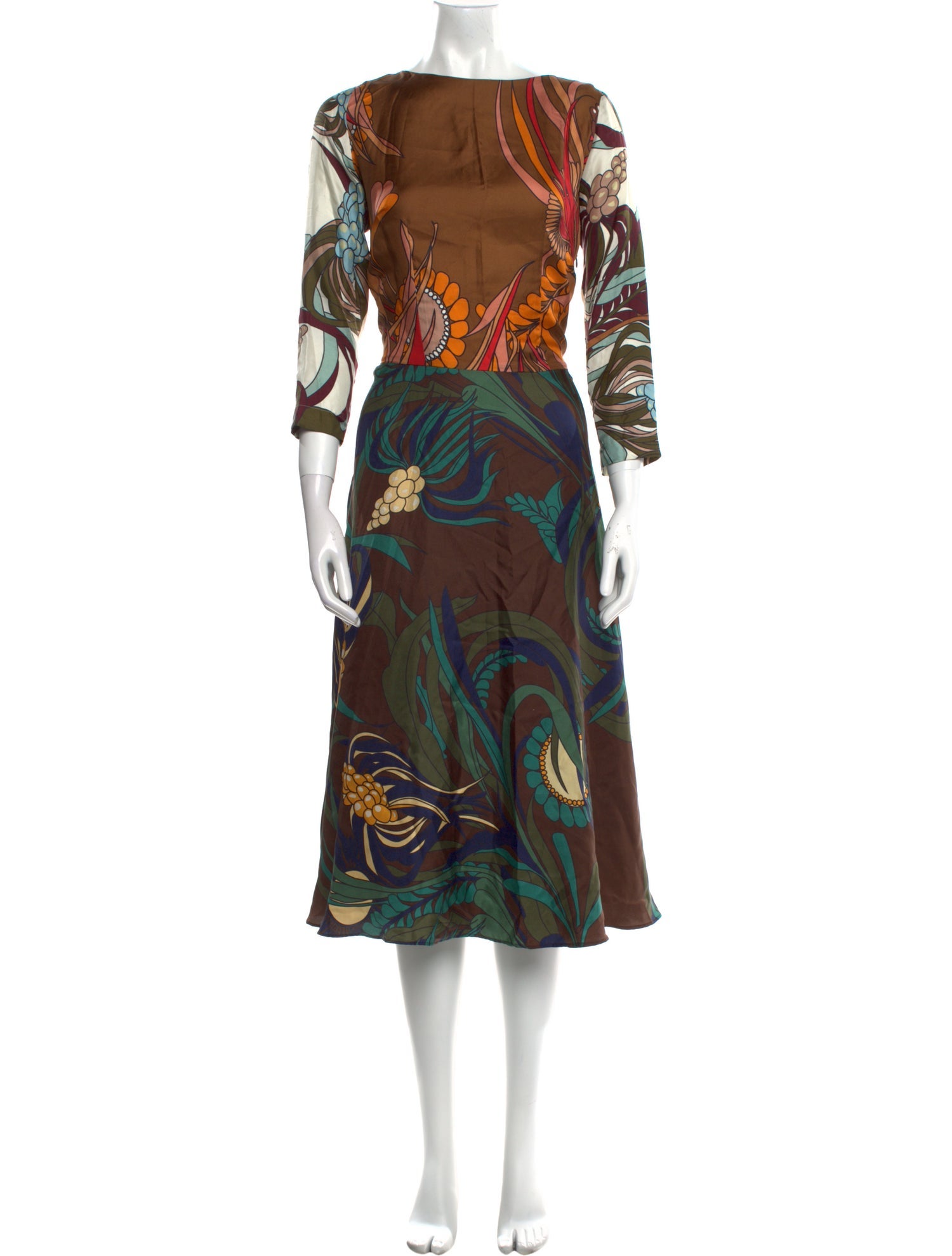 La Prestic Ouiston Silk Long Dress