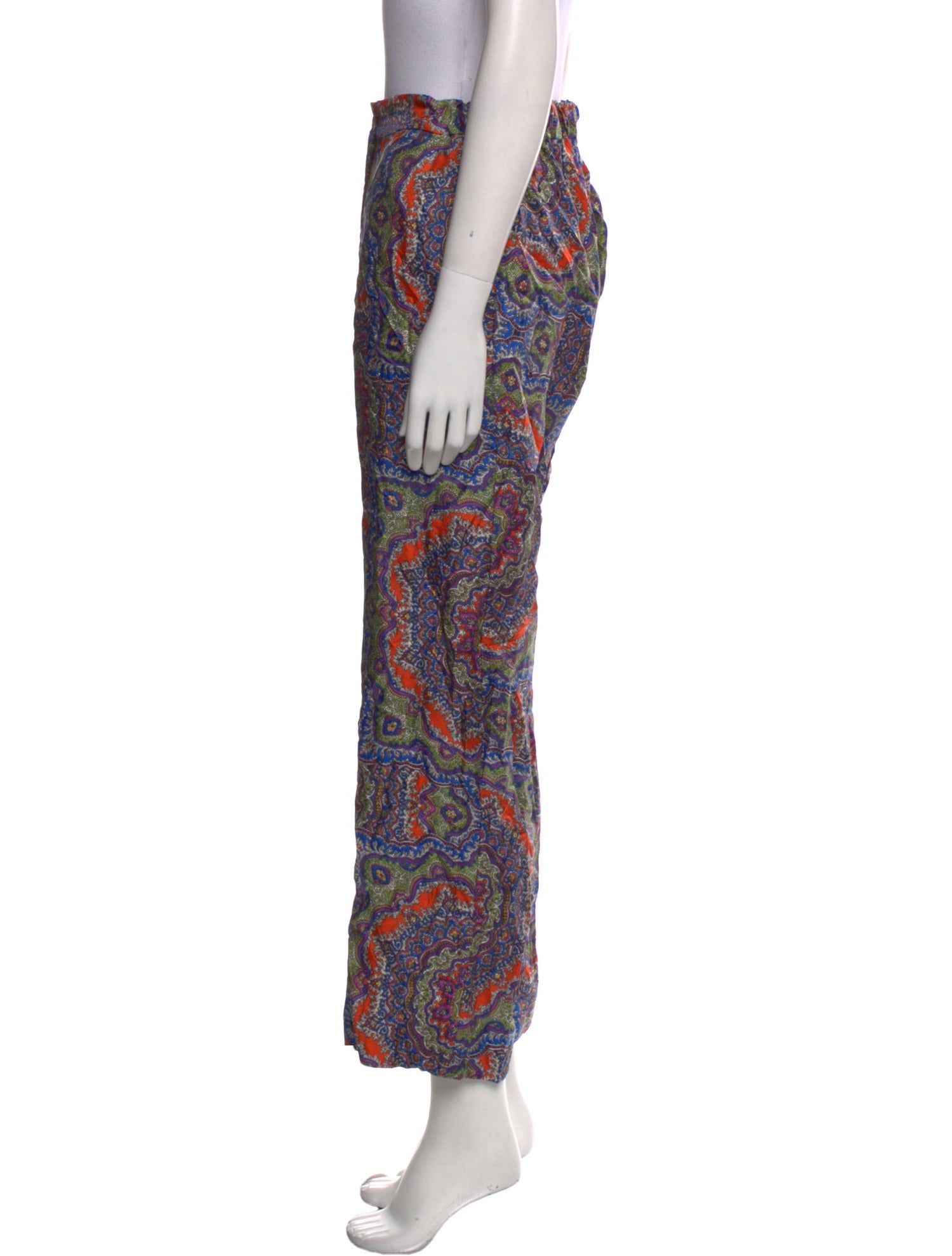 La Prestic Ouiston Silk Wide Leg Pants