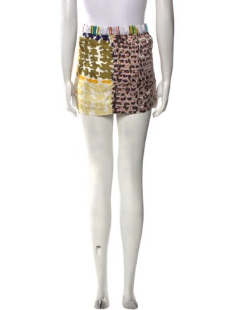 La Prestic Ouiston Silk Mini Skirt