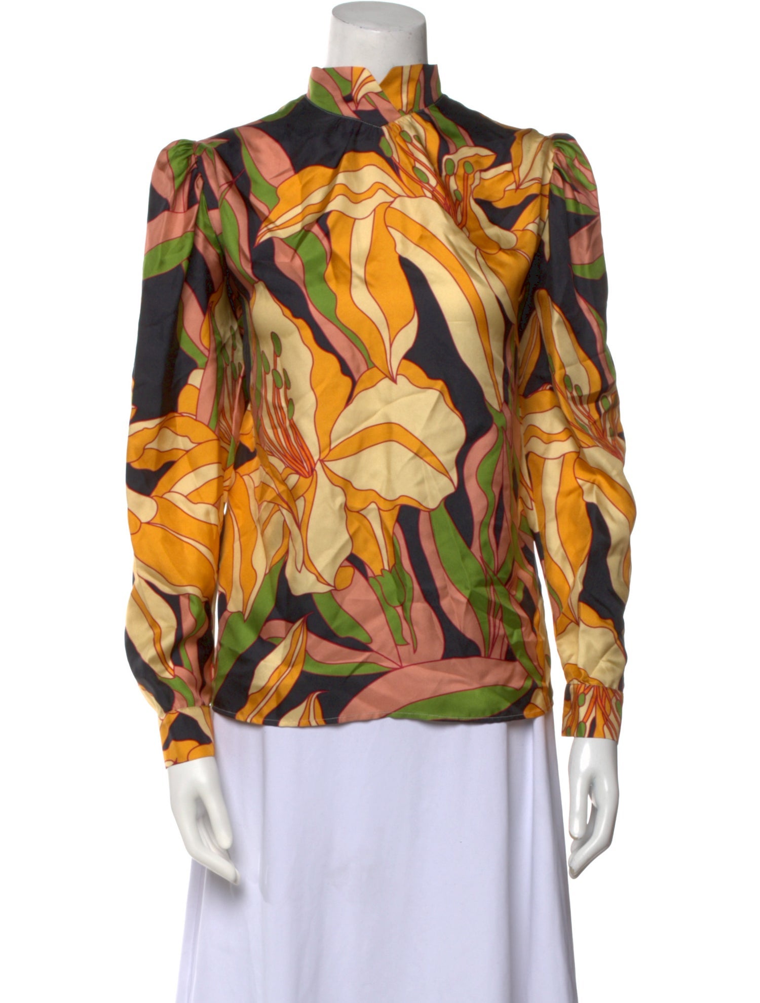 La Prestic Ouiston Silk Printed Blouse