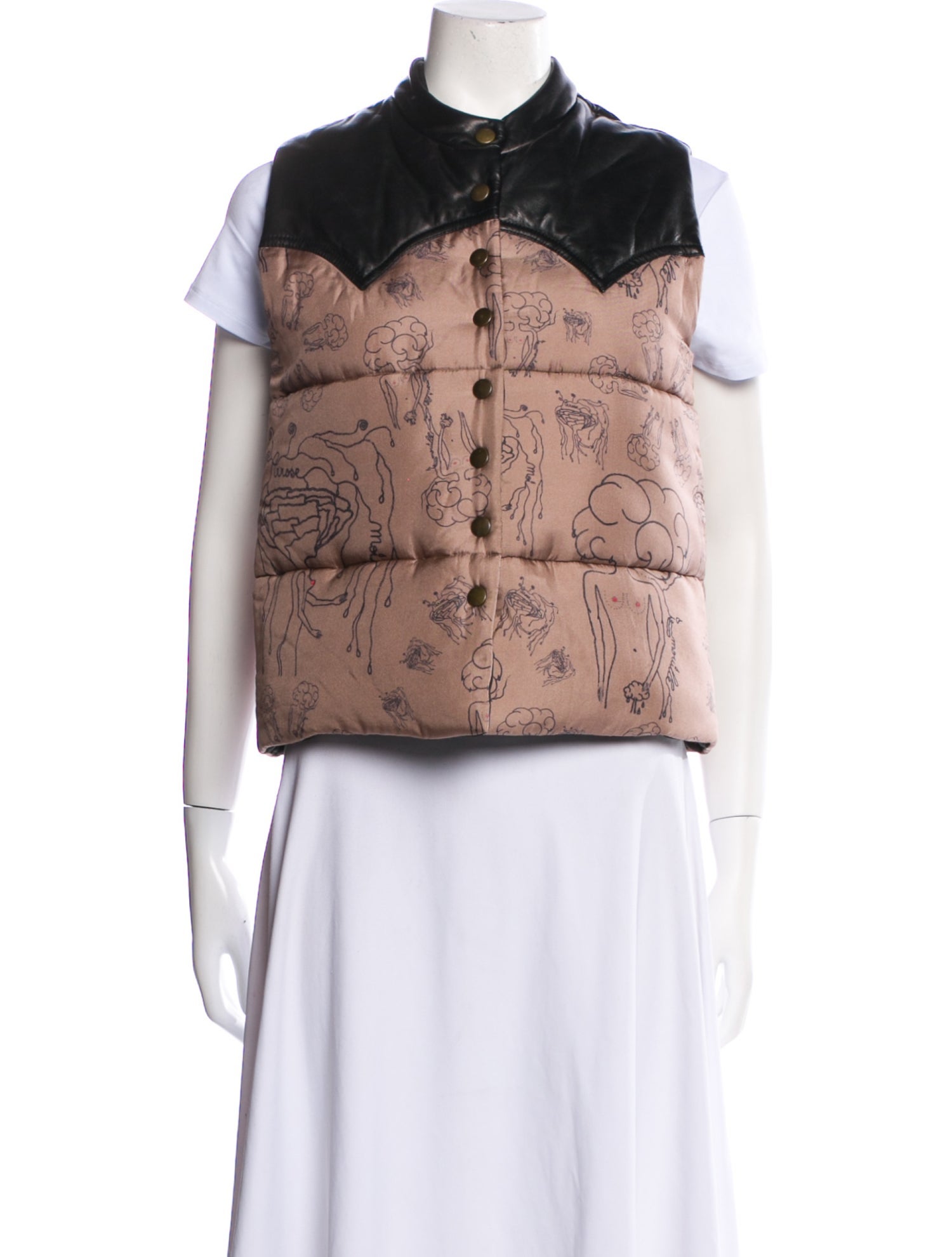 La Prestic Ouiston Silk Printed Vest