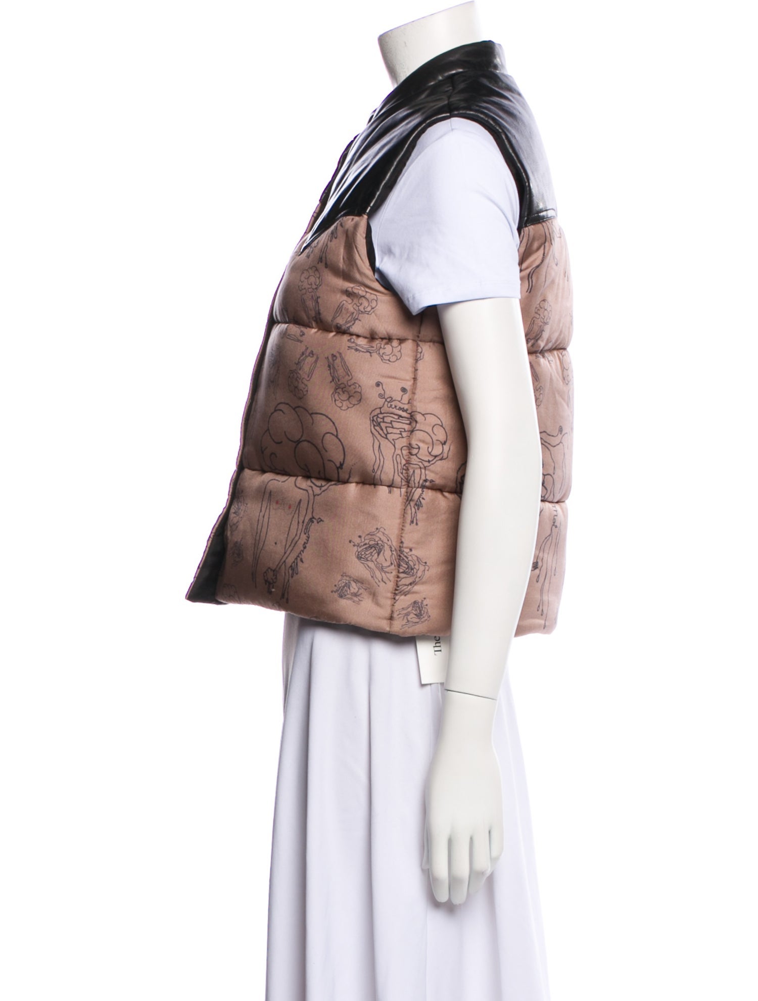 La Prestic Ouiston Silk Printed Vest