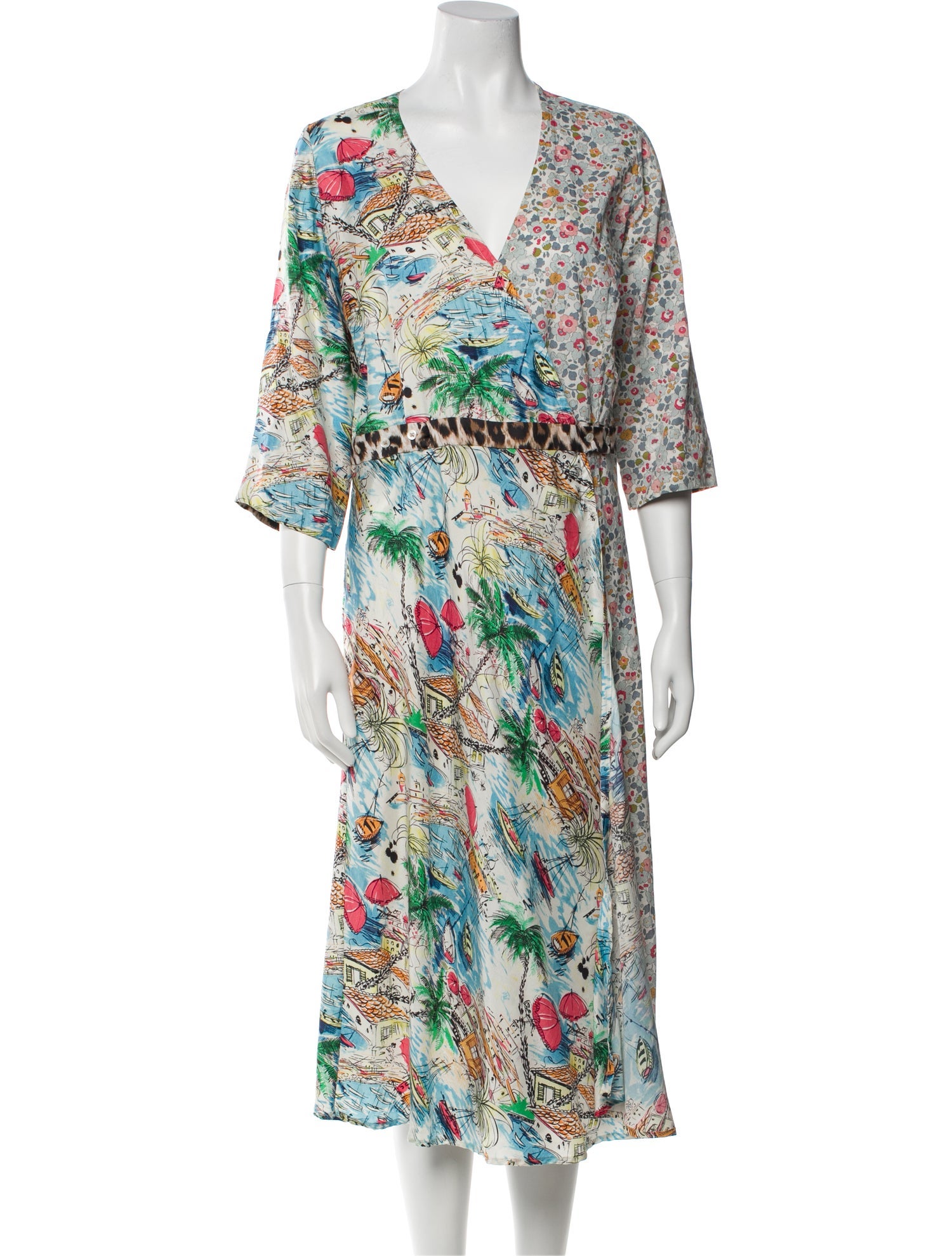 La Prestic Ouiston Silk Midi Length Dress