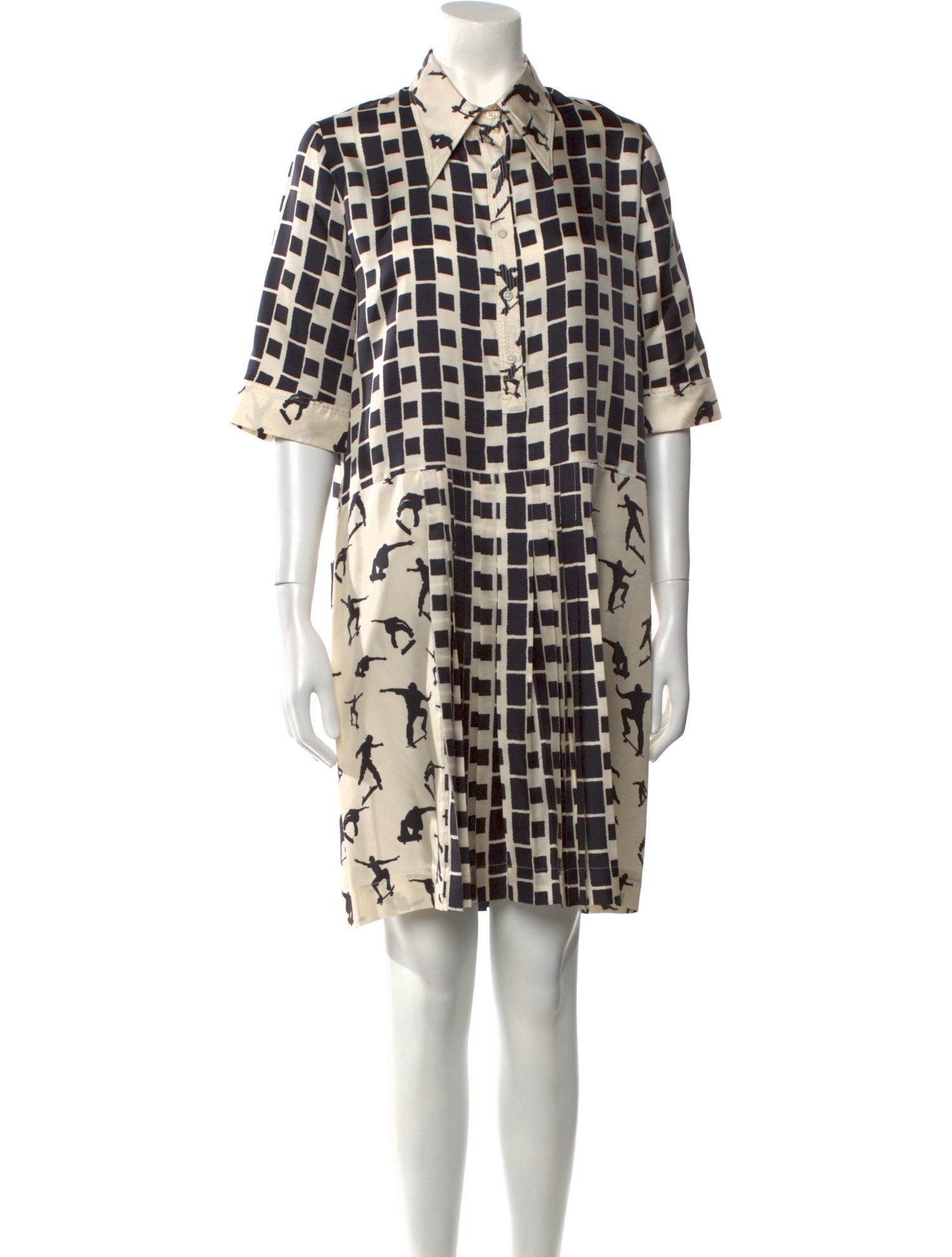 La Prestic Ouiston Silk Mini Dress