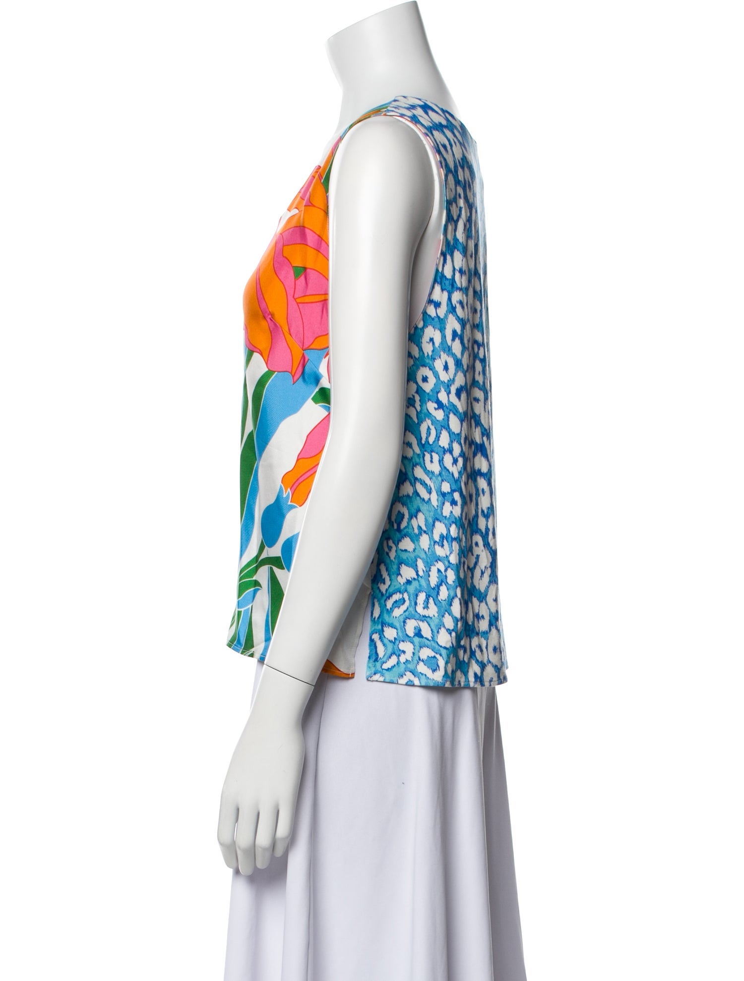 La Prestic Ouiston Silk Printed Top