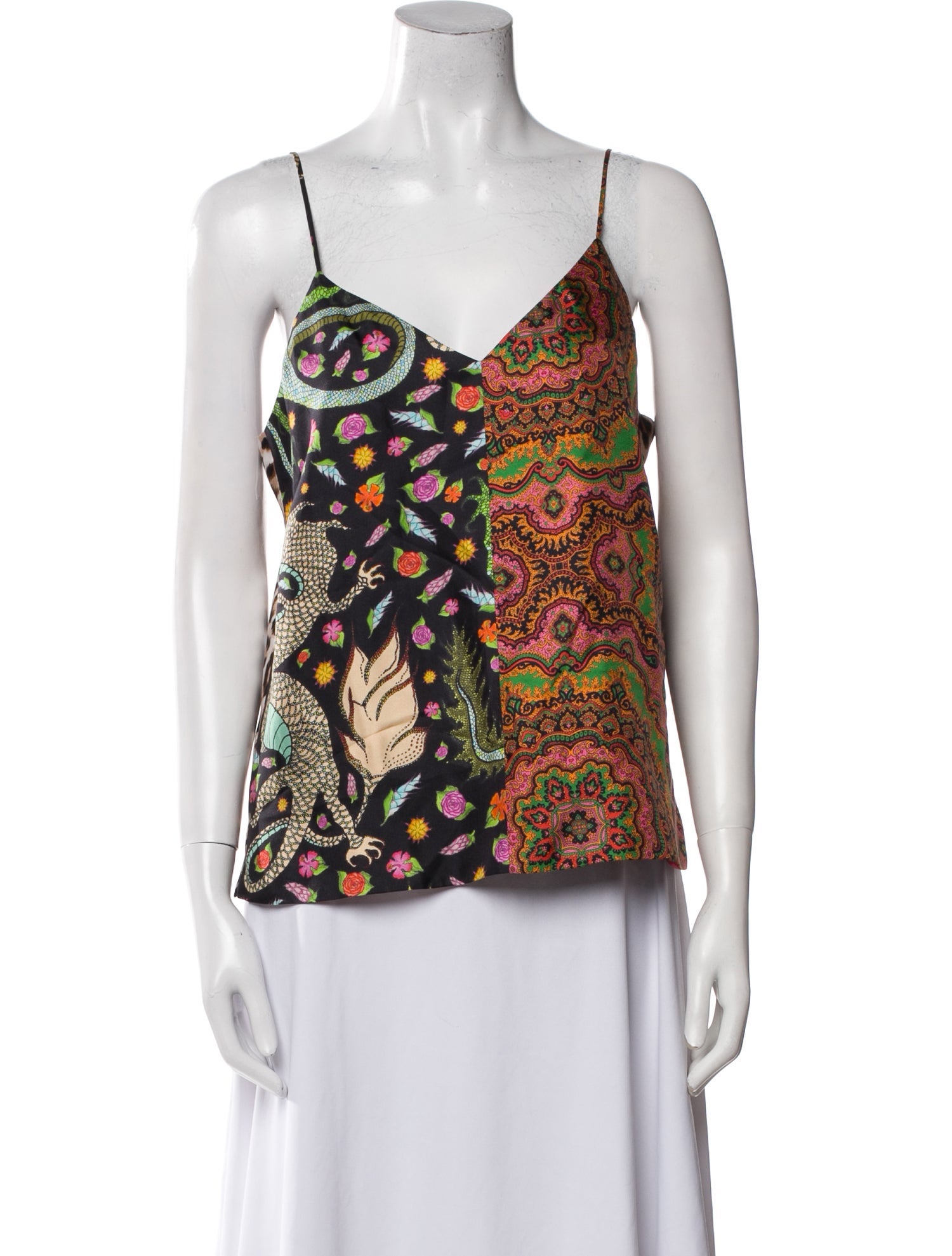 La Prestic Ouiston Silk Printed Top