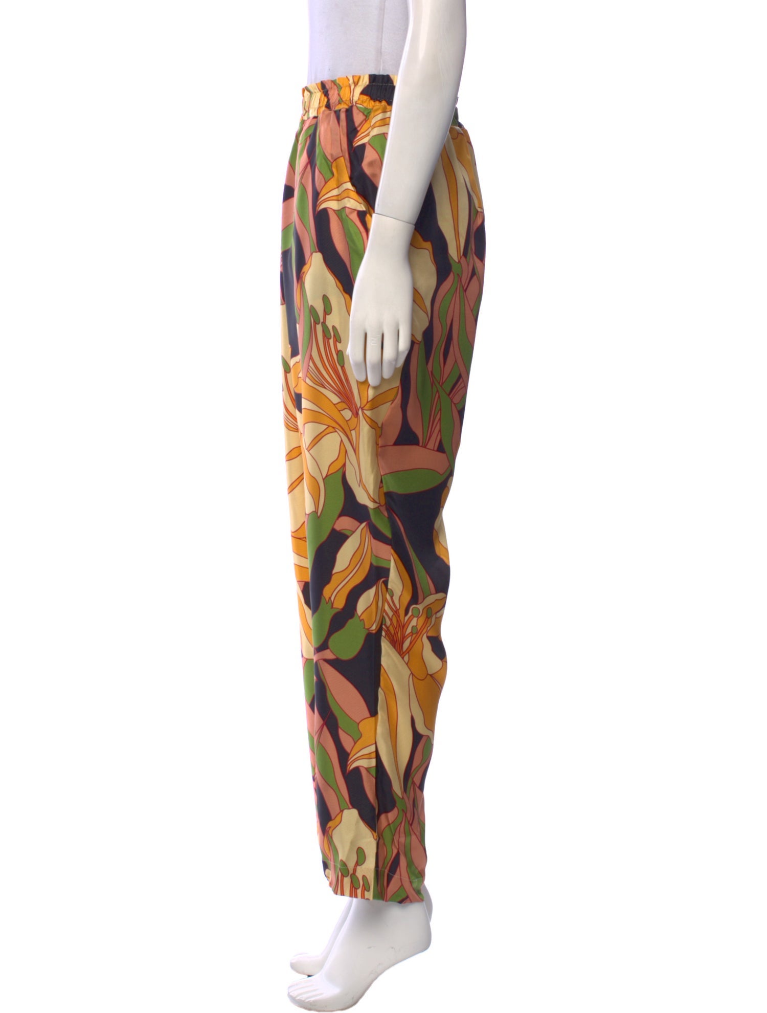 La Prestic Ouiston Silk Straight Leg Pants w/ Tags