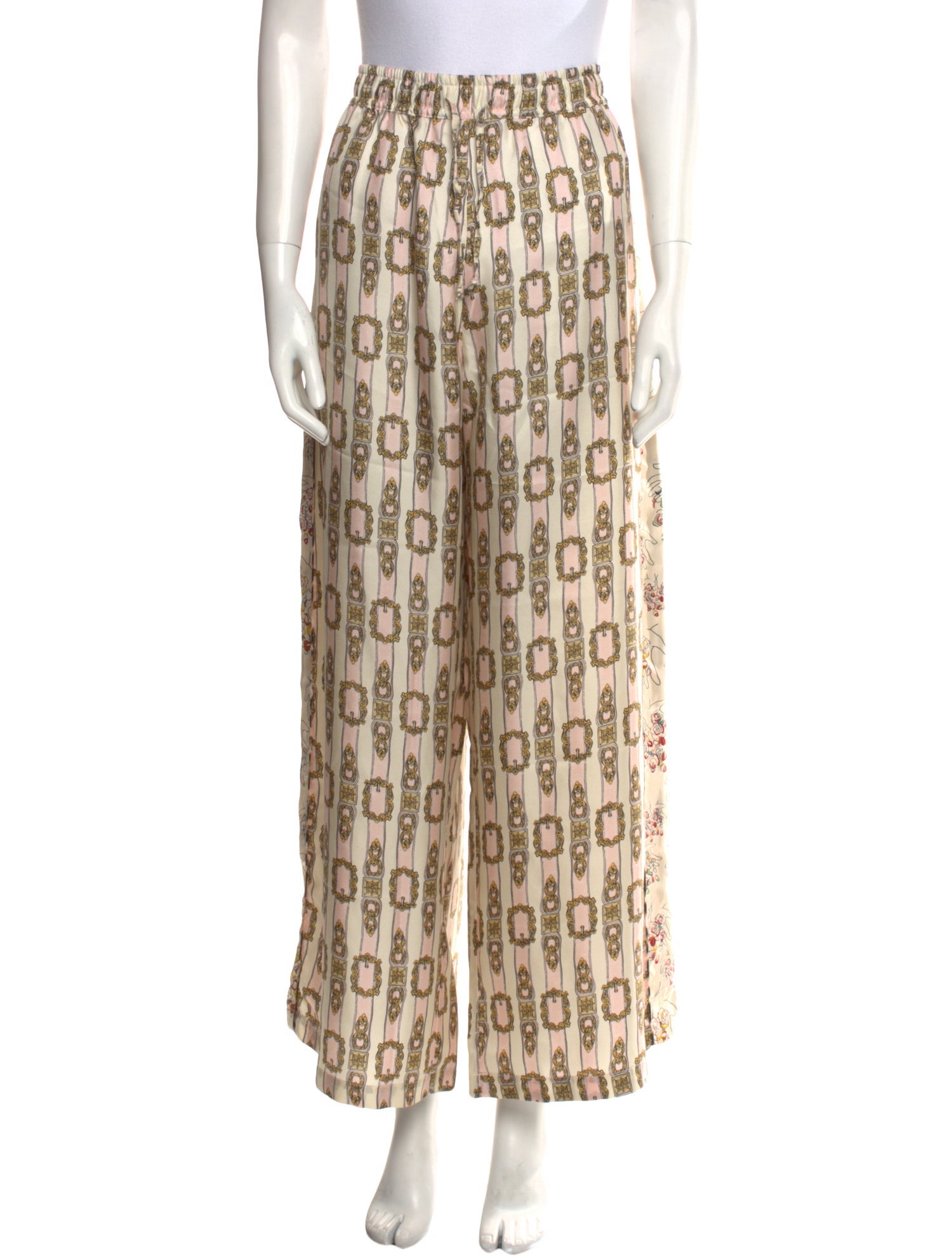 La Prestic Ouiston Silk Wide Leg Pants w/ Tags