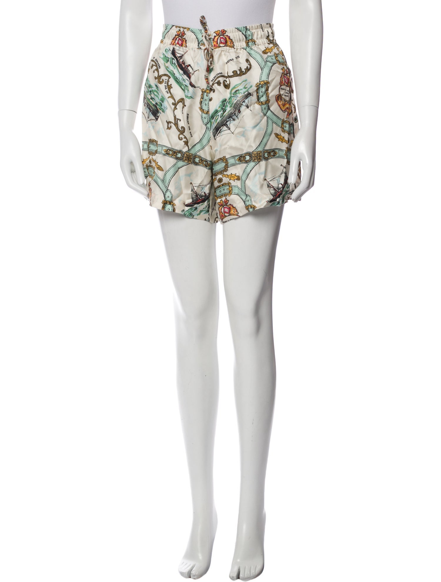 La Prestic Ouiston Silk Mini Shorts