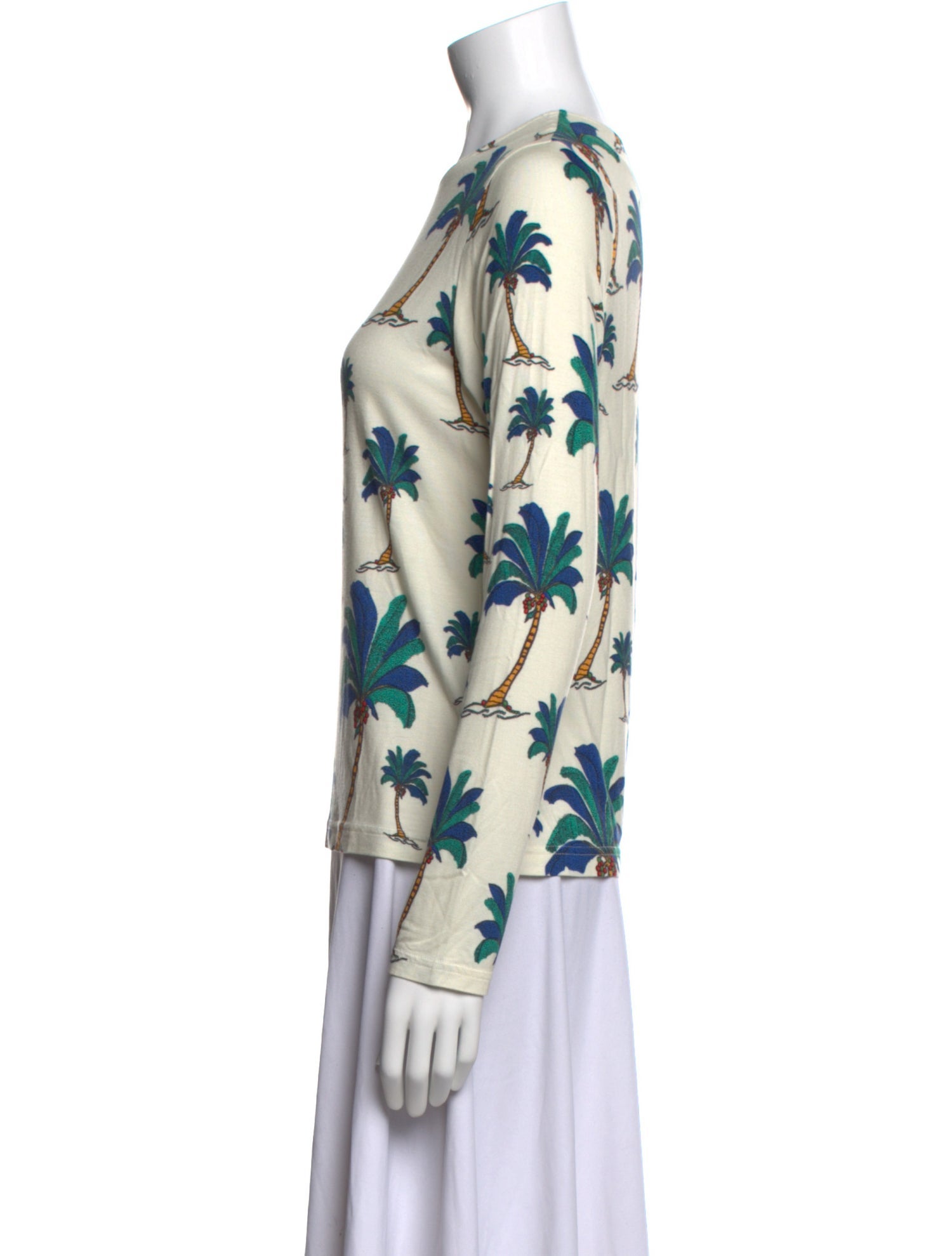 La Prestic Ouiston Printed Crew Neck Blouse w/ Tags