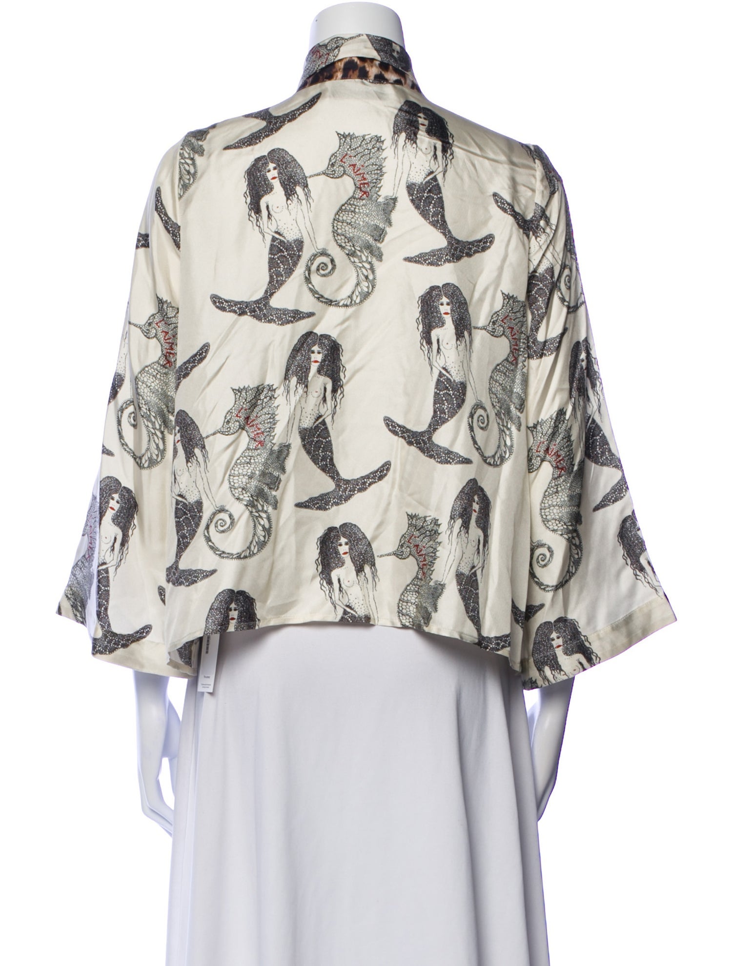 La Prestic Ouiston Silk Paisley Print Blouse
