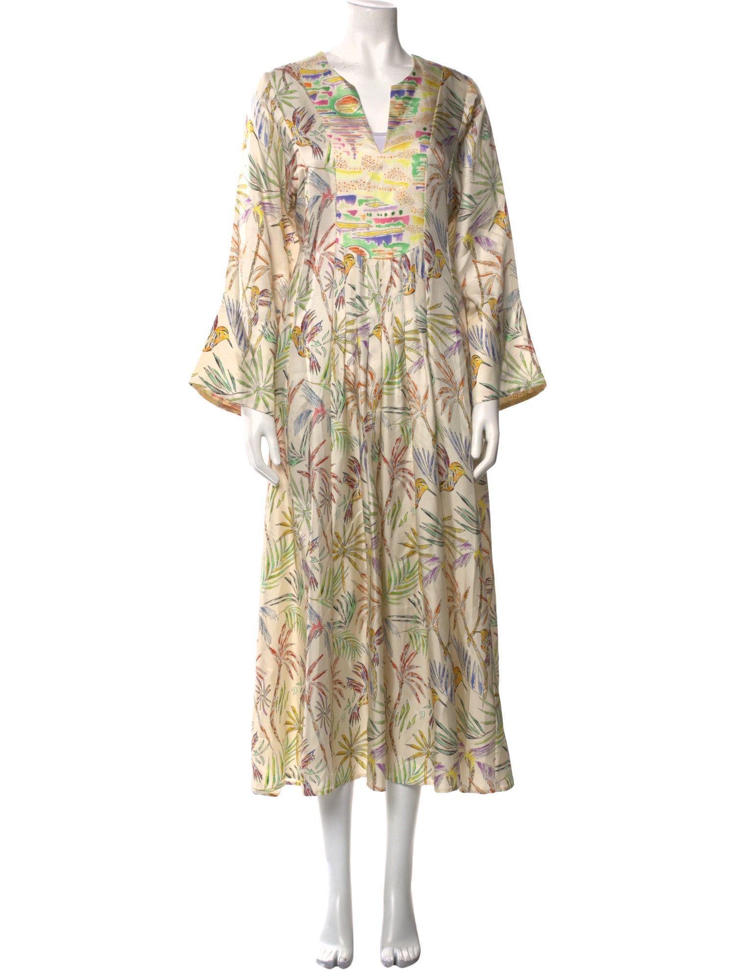 La Prestic Ouiston Silk Long Dress