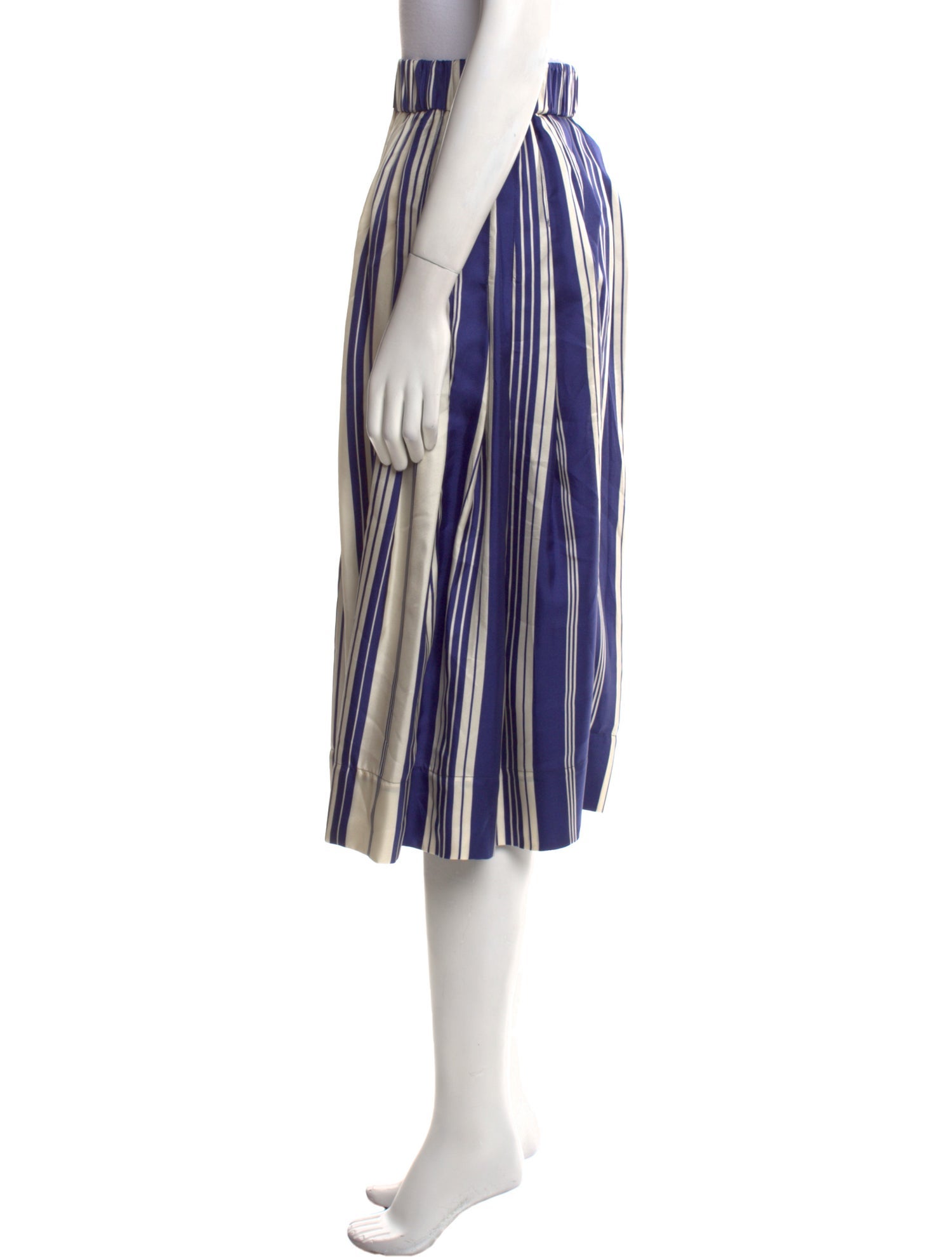 La Prestic Ouiston Silk Midi Length Skirt