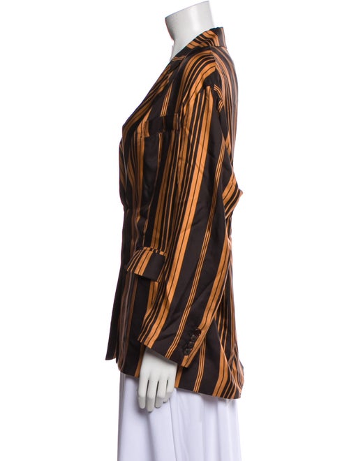 La Prestic Ouiston Silk Striped Blazer