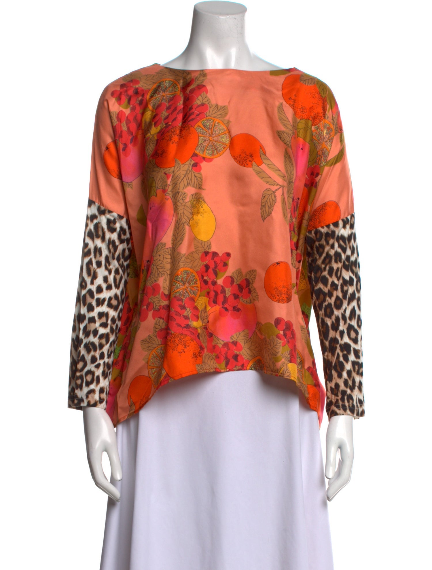 La Prestic Ouiston Silk Printed Blouse