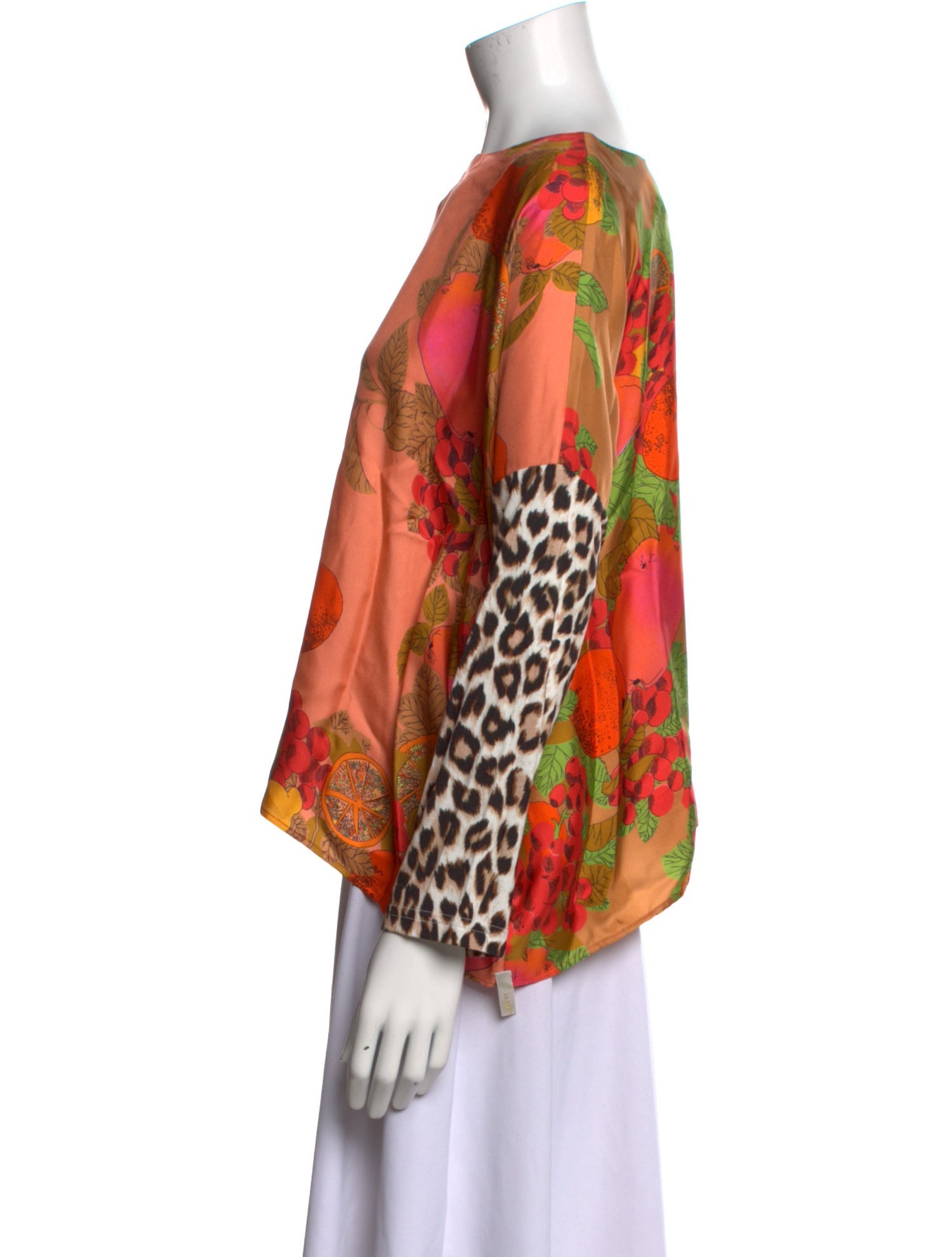 La Prestic Ouiston Silk Printed Blouse