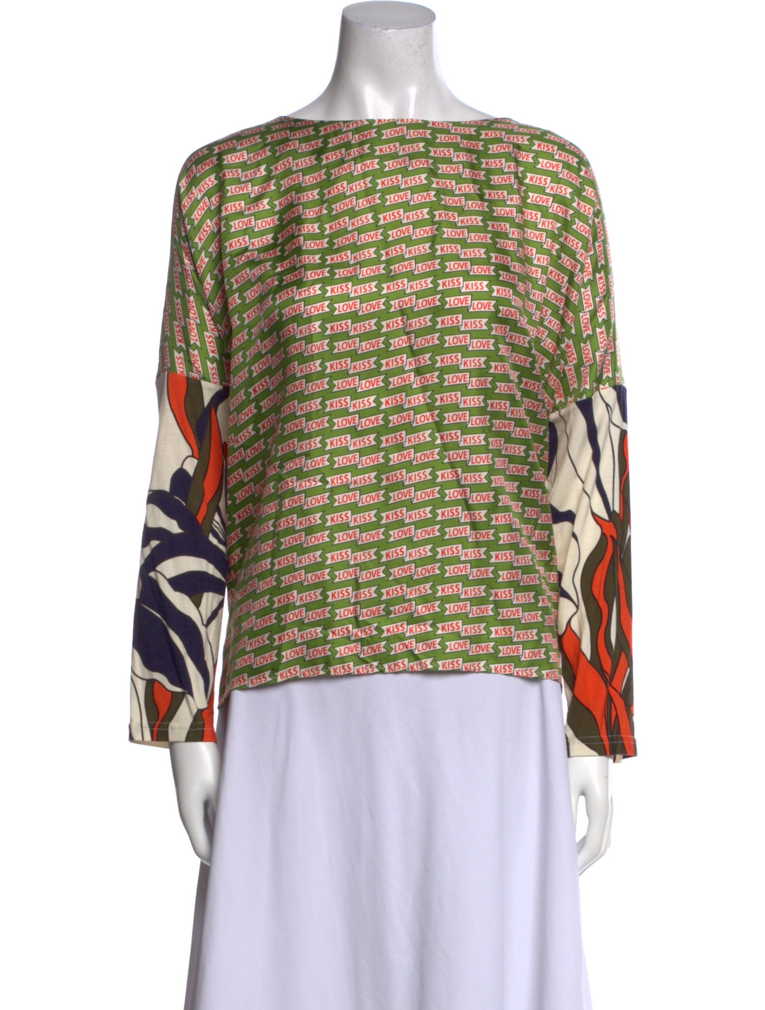 La Prestic Ouiston Silk Printed Blouse