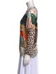 La Prestic Ouiston Silk Graphic Print Blouse