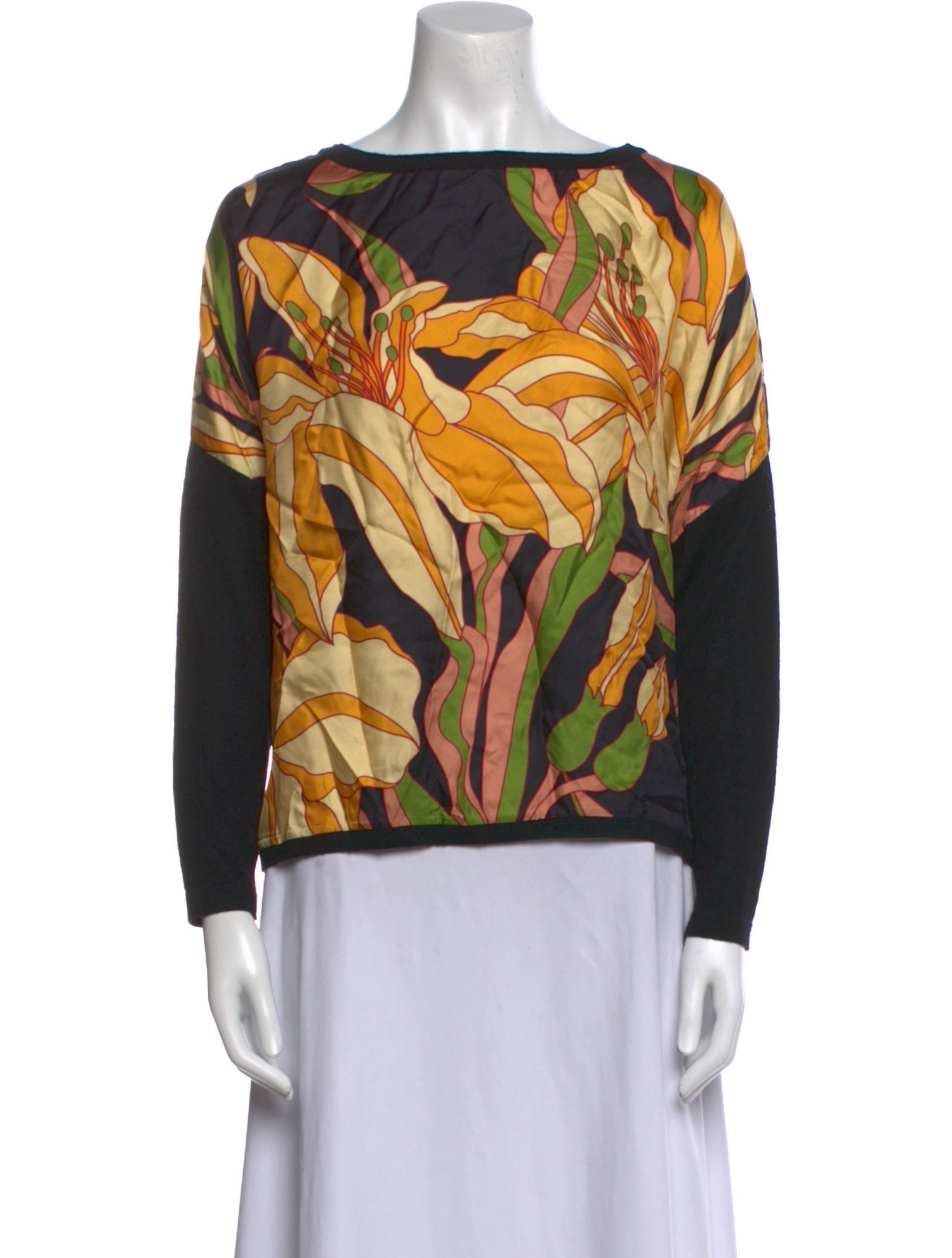La Prestic Ouiston Wool Printed Blouse