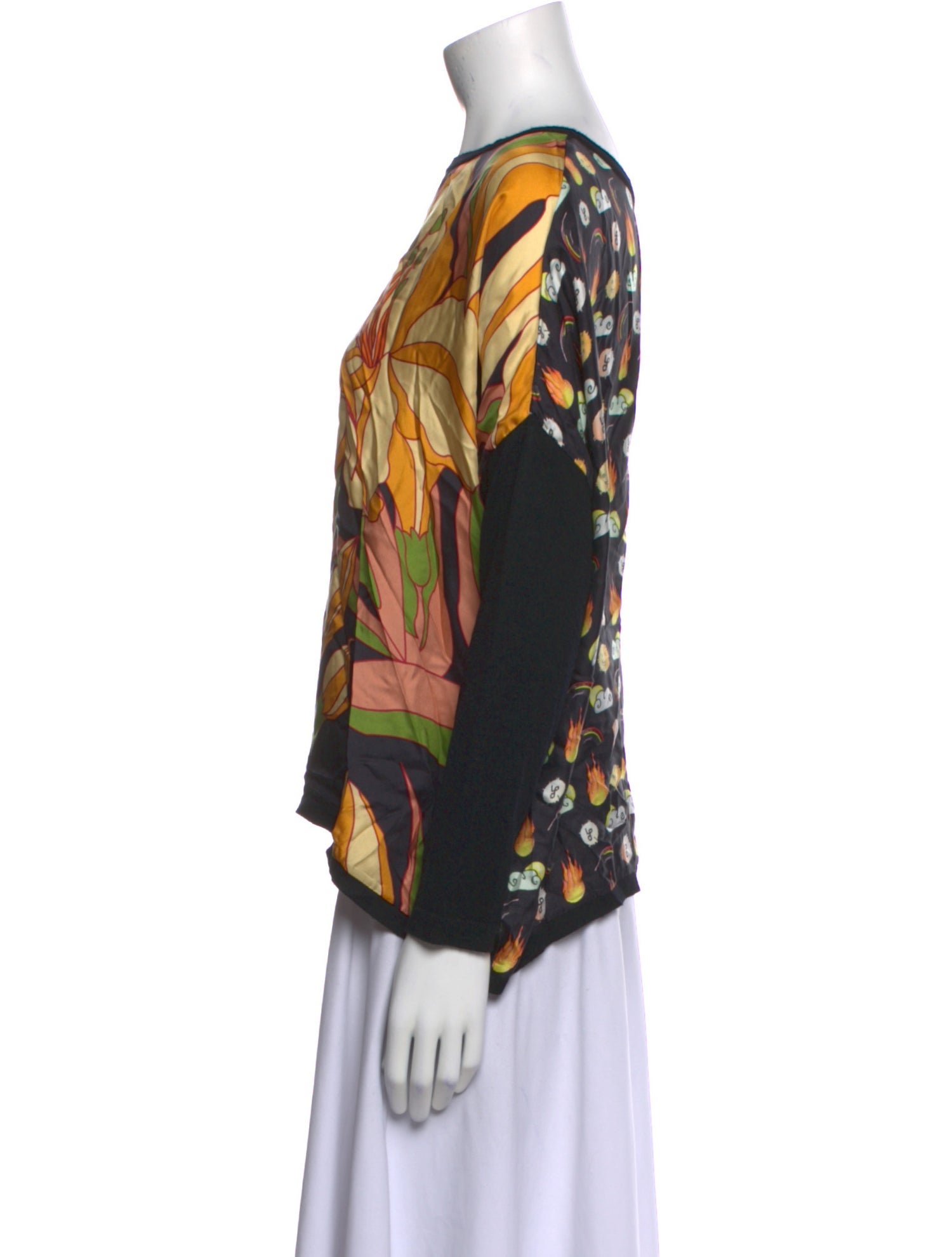 La Prestic Ouiston Wool Printed Blouse