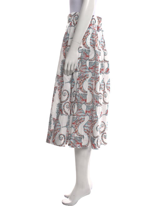 La Prestic Ouiston Paisley Print Midi Length Skirt
