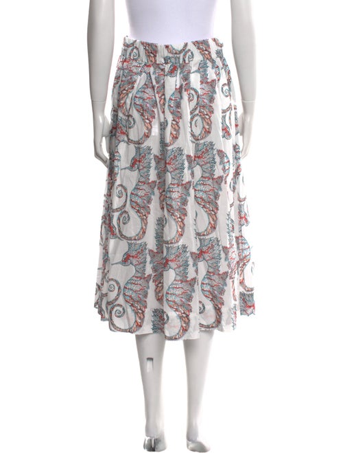 La Prestic Ouiston Paisley Print Midi Length Skirt