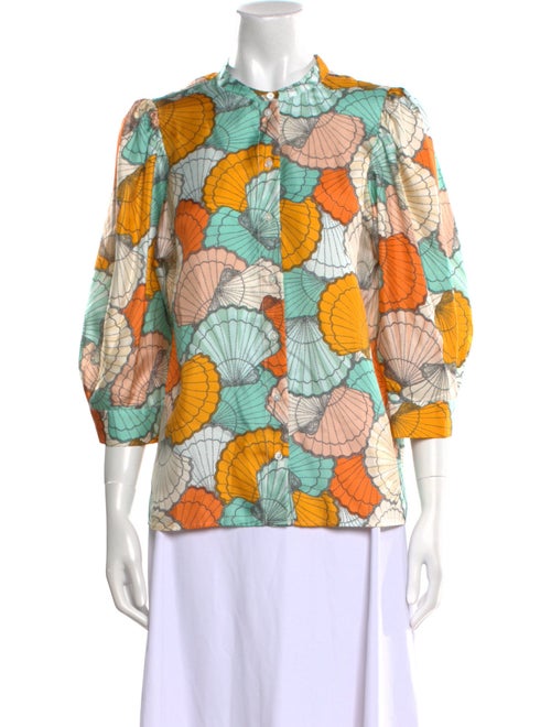 La Prestic Ouiston Silk Printed Blouse