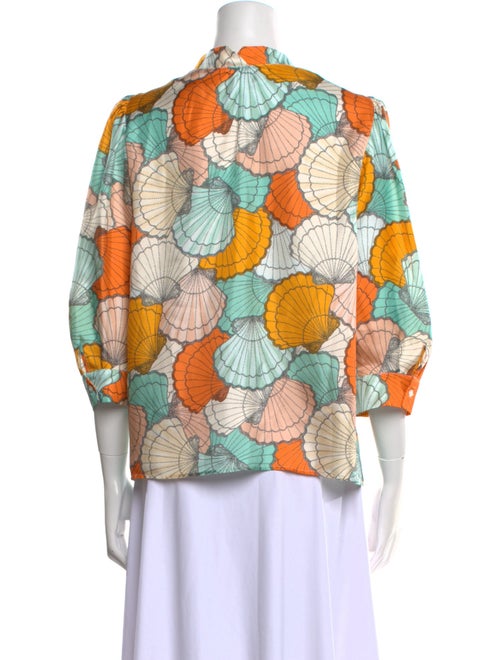 La Prestic Ouiston Silk Printed Blouse
