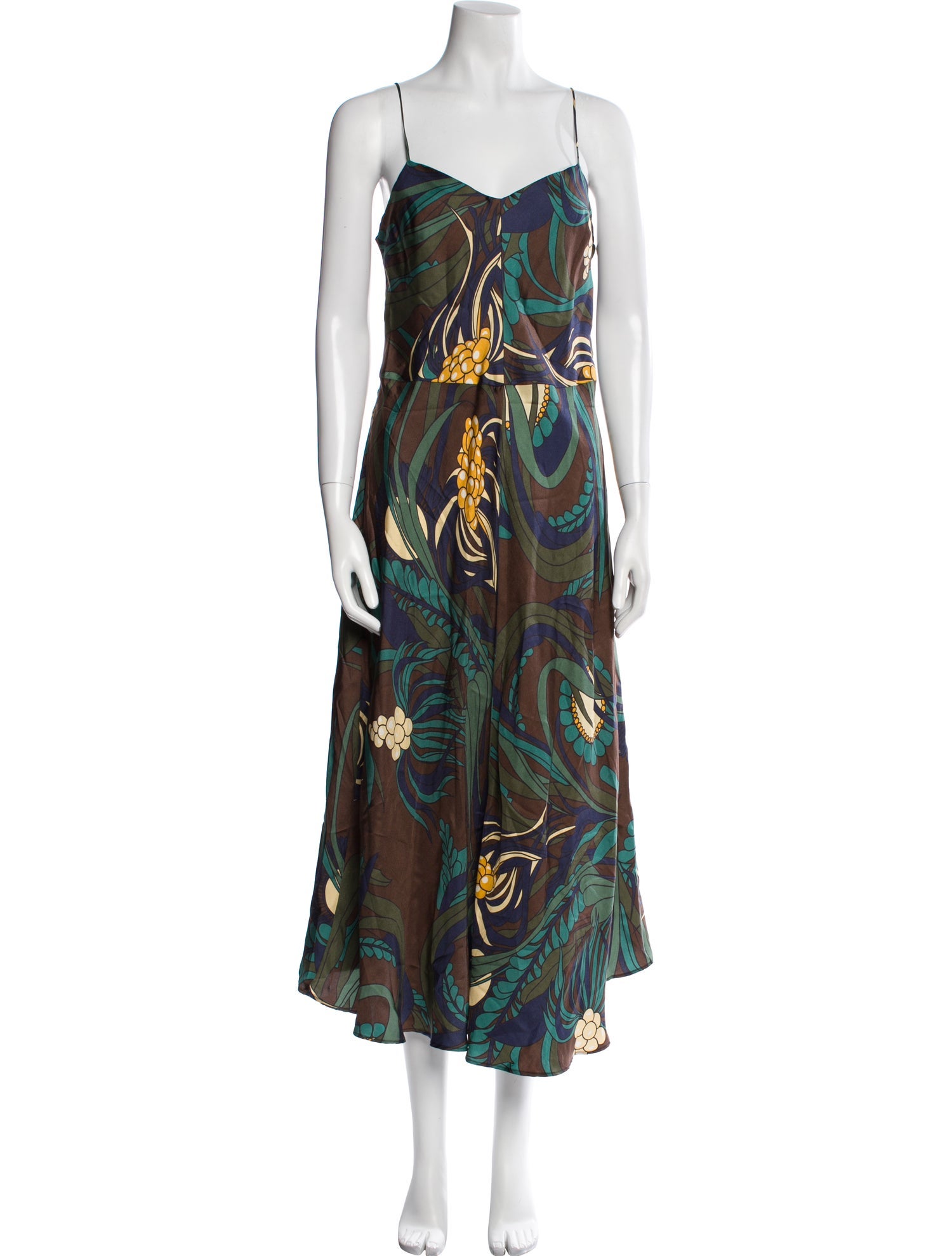 La Prestic Ouiston Silk Long Dress