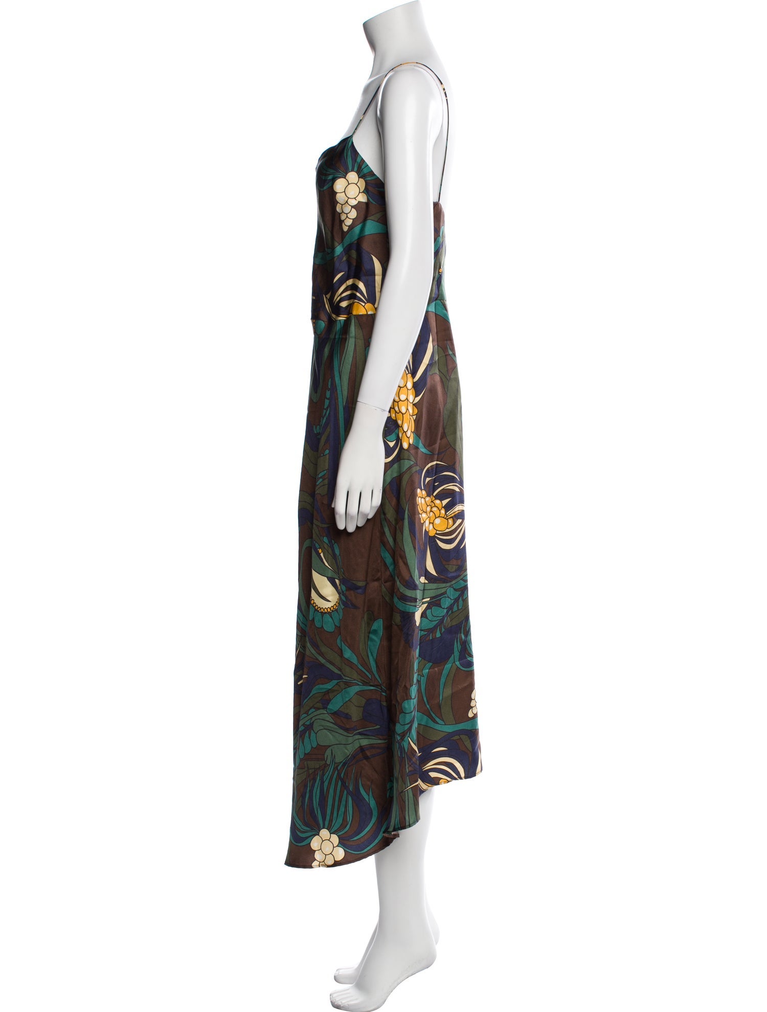 La Prestic Ouiston Silk Long Dress