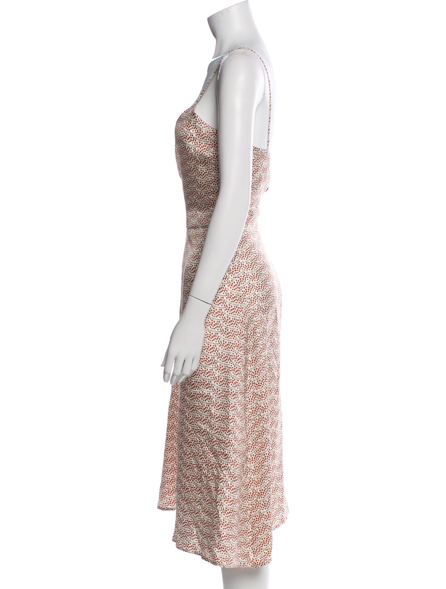 La Prestic Ouiston Silk Midi Length Dress