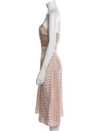 La Prestic Ouiston Silk Midi Length Dress